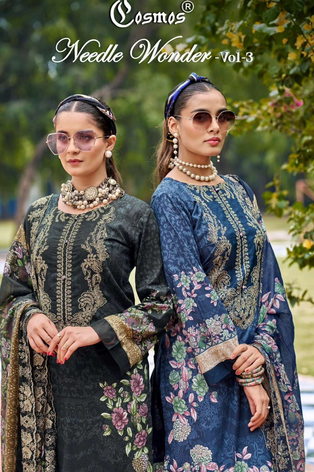 Cosmos fashion Needle Wonder Vol 3 Lawn Cotton Embroidered Pakistani Suit 