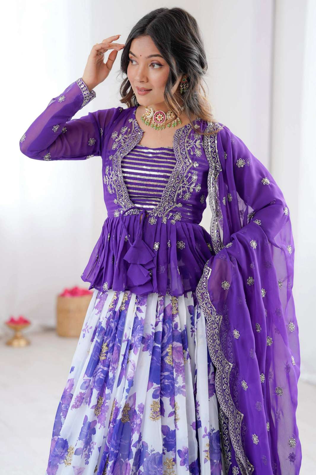 Crazy Cloths 15 Foux Georgette Designer Lehenga Choli