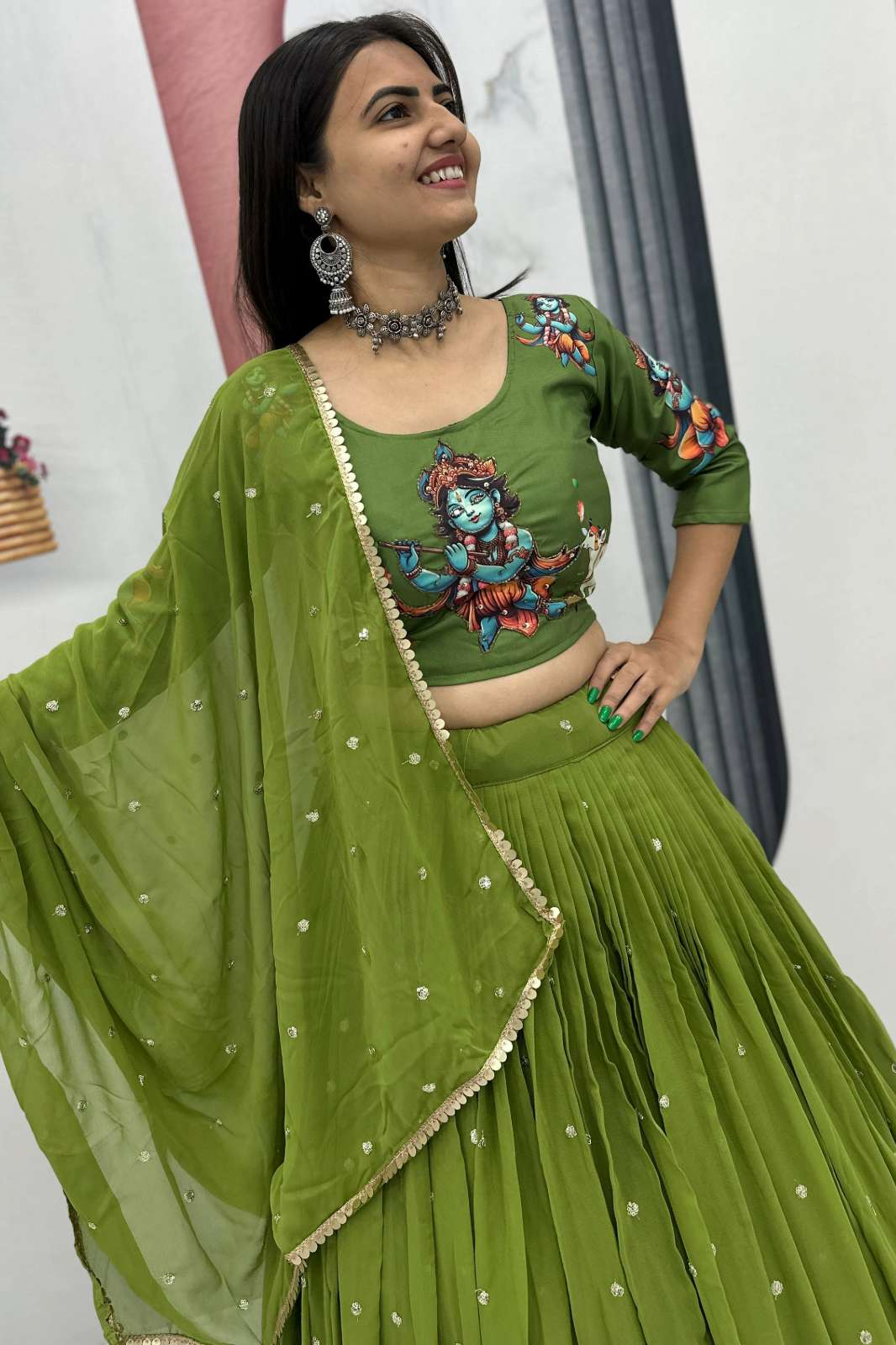 Crazy Cloths 541 Pure Cotton Designer Lehenga Choli