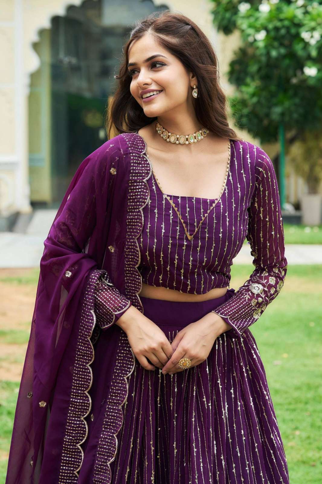 Crazy Cloths RM51 Heavy Fox Georgette Party Wear Lehenga Choli