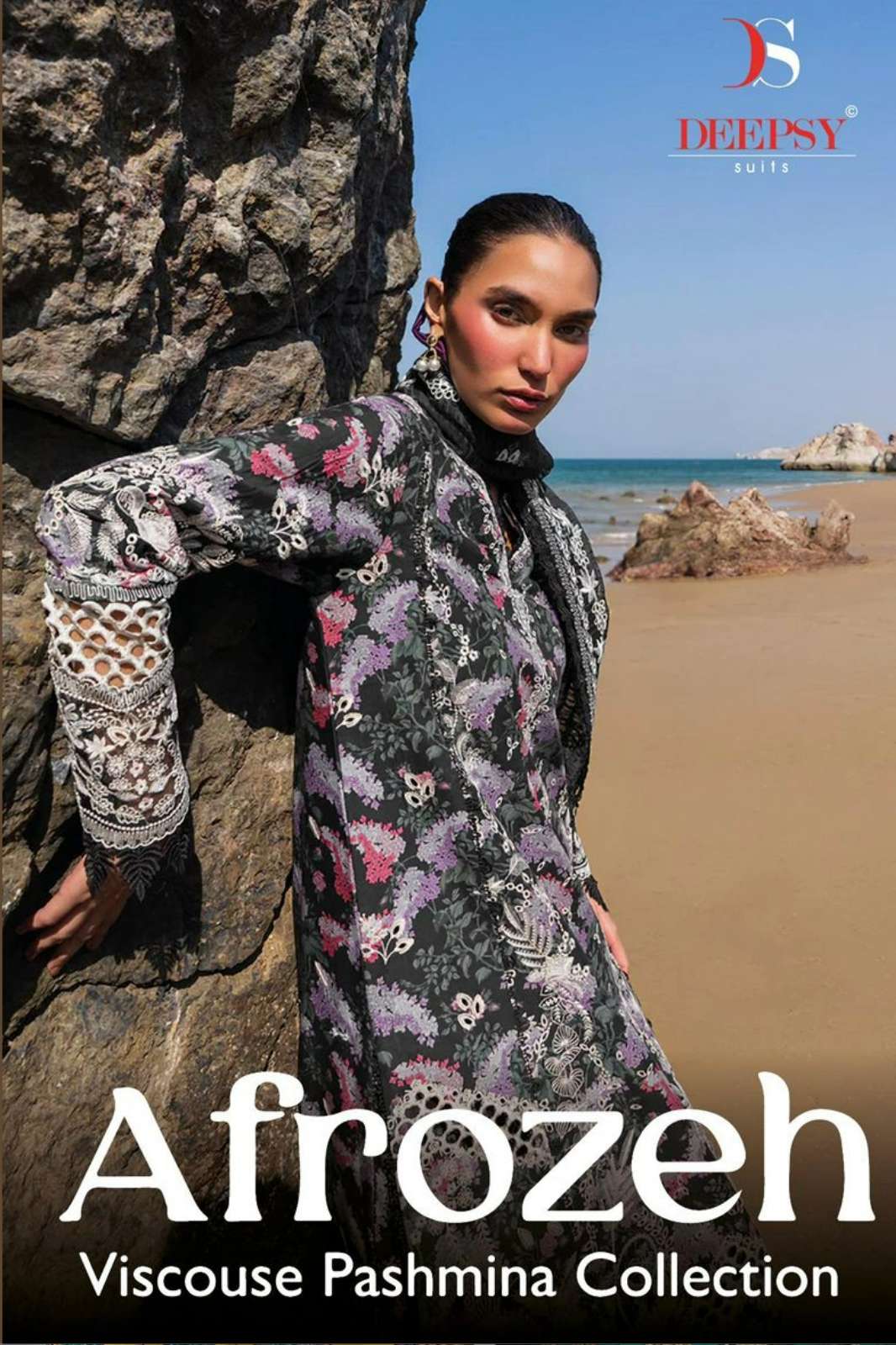 Deepsy AFROZEH 25  Pure Viscous Pashmina Embroidery Work Suit