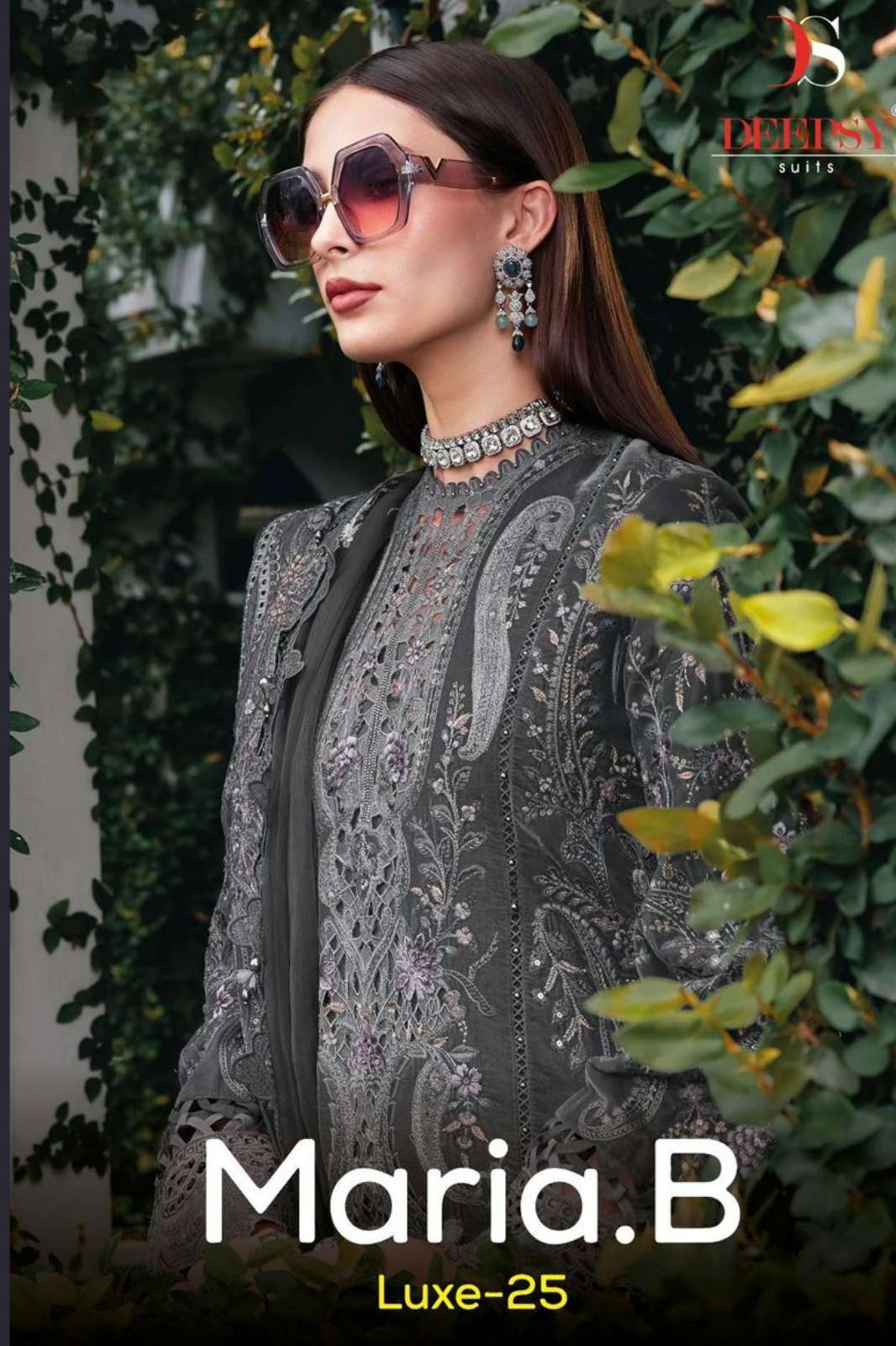 Deepsy MARIAB LUXE 25 Viscous Rayon Embroidery Work Suit