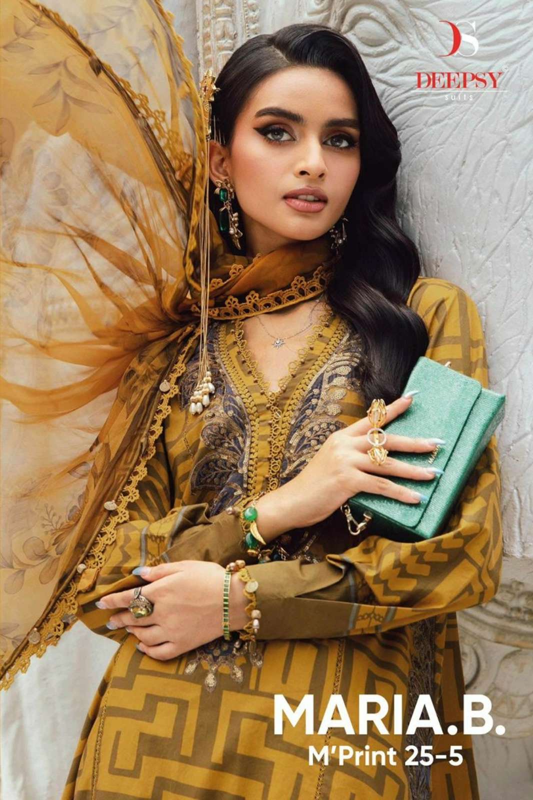 Deepsy Mprint 25 5 Pure Cotton Embroidery Work Pakistani Suit