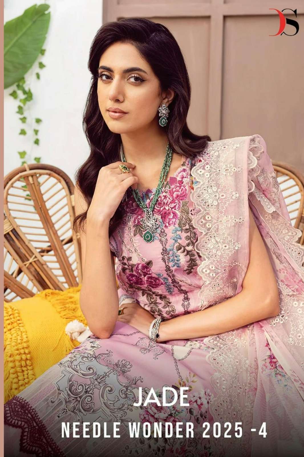 Deepsy Suits Jade Needle wonder 25 4 Pure cotton Embroidered Pakistani Suit