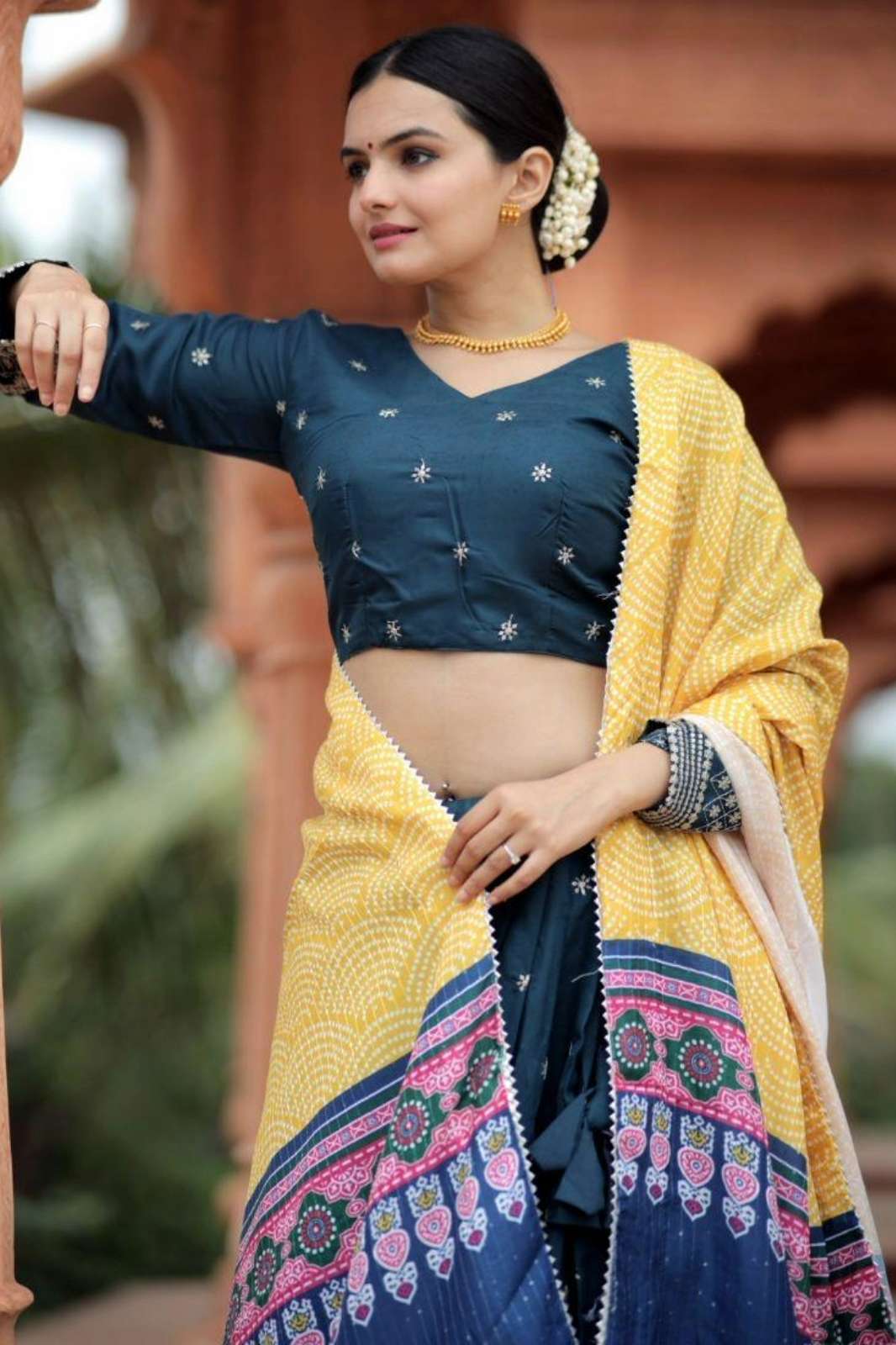 Fashionbazar365 LW 7058 TRQS Mayra Silk Lehenga Choli Set 