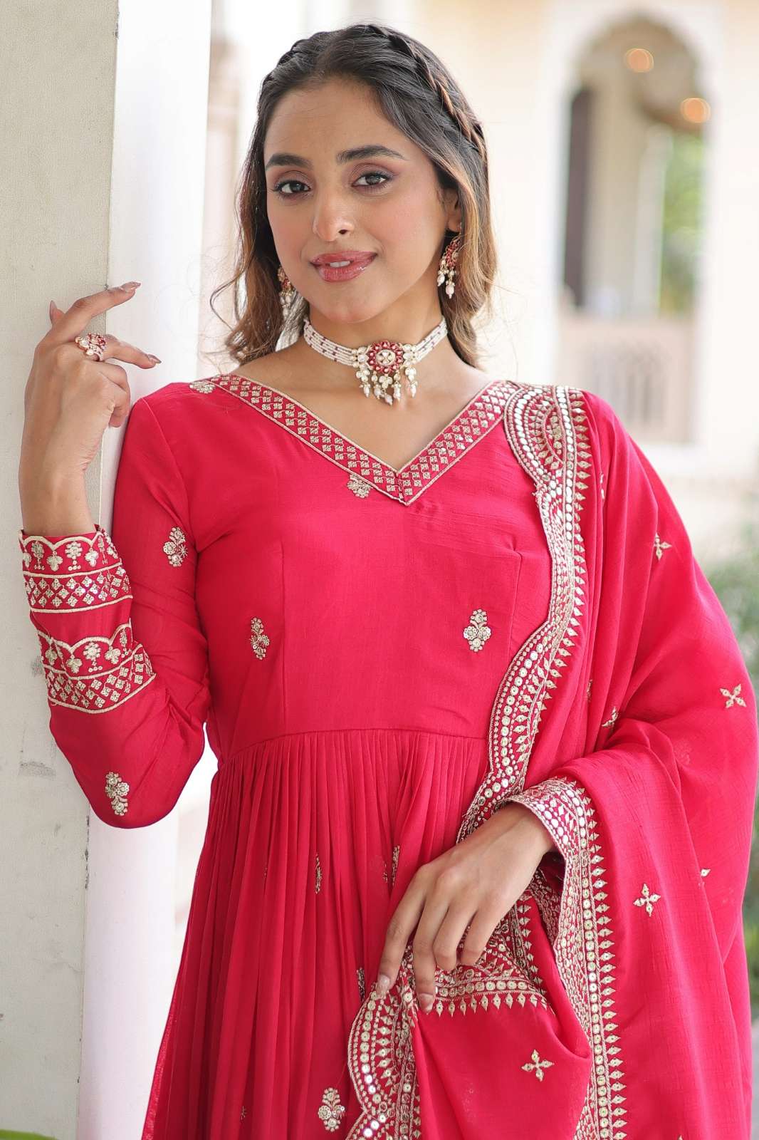 Fashionbazar365 LW 9281 Designer Vichitra Silk Salwar Suit