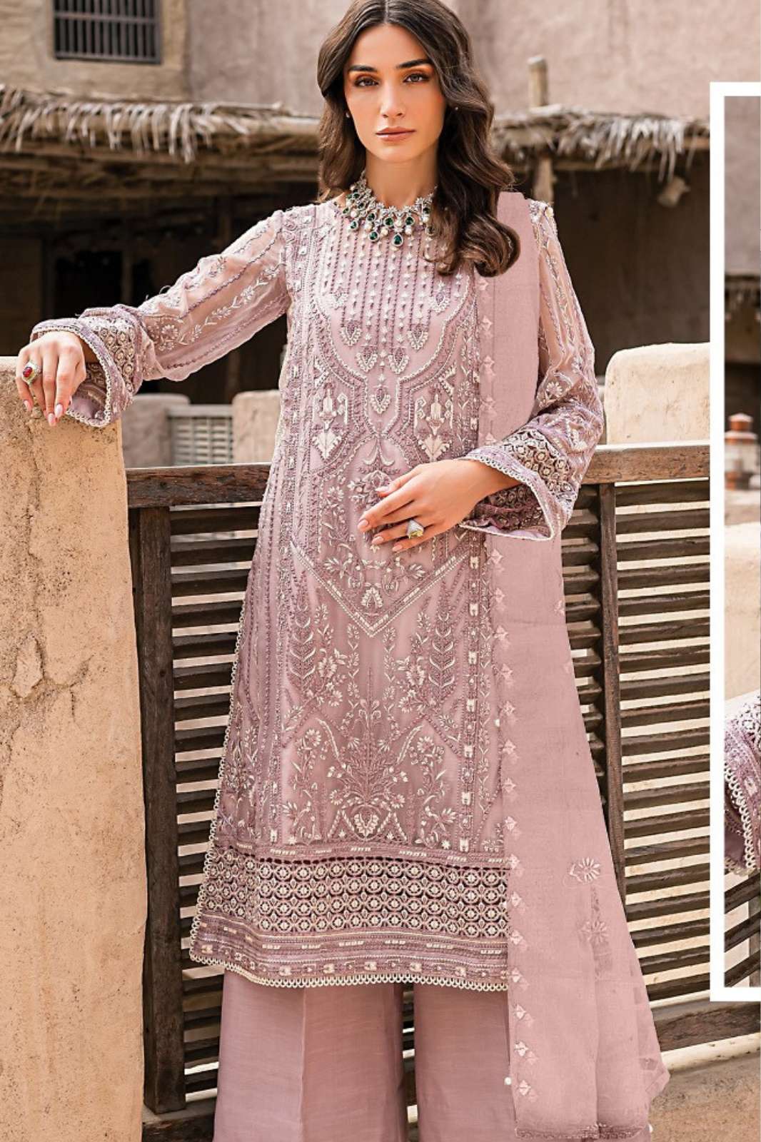Fepic ROSEMEEN 2026 Viscose Organza Embroidered Pakistani Suit