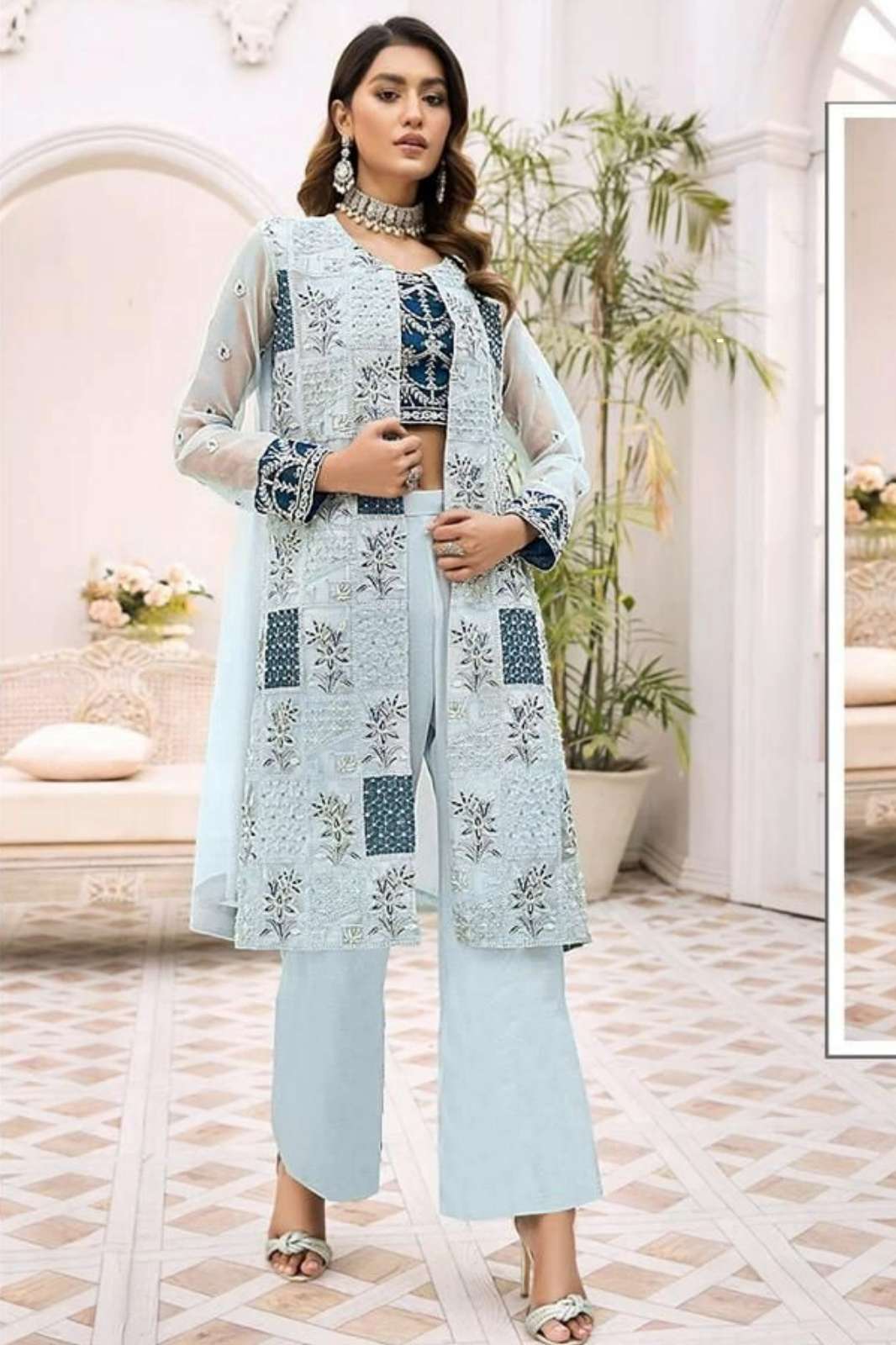 Fepic ROSEMEEN C C 1250 Net Embroidery & Handwork Pakistani Suit