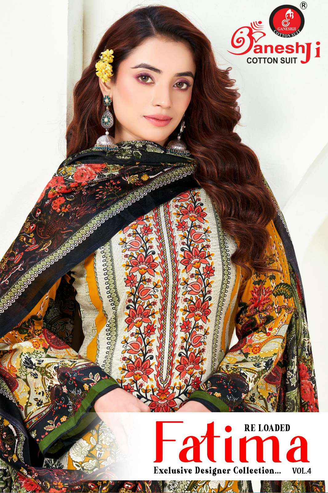 Ganeshji FATIMA VOL 4 100% Pure Cotton Printed Pakistani Suit