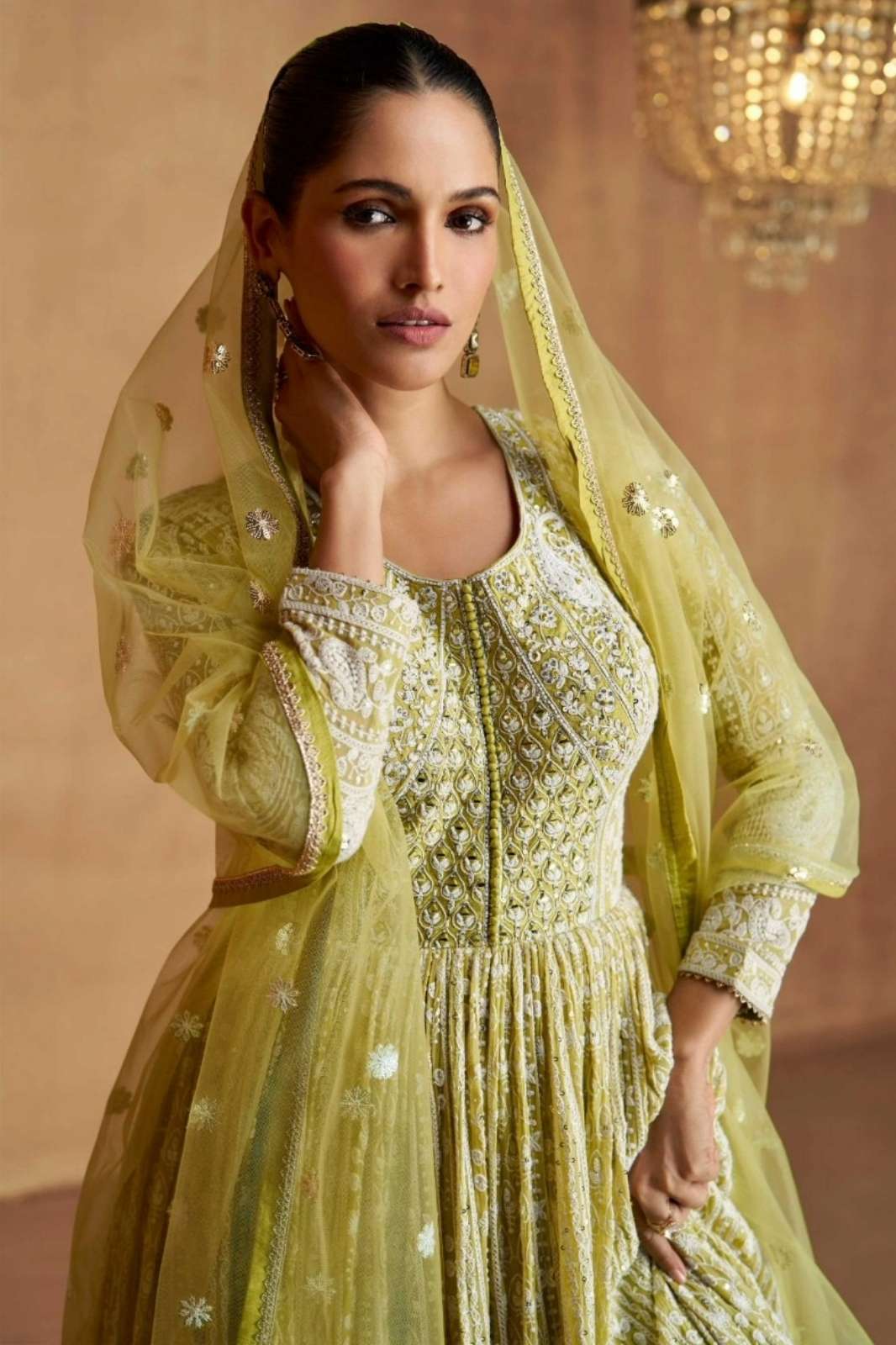 Gulkayra ROYAL Ready to Wear Embroidered Real Georgette Anarkali Suit
