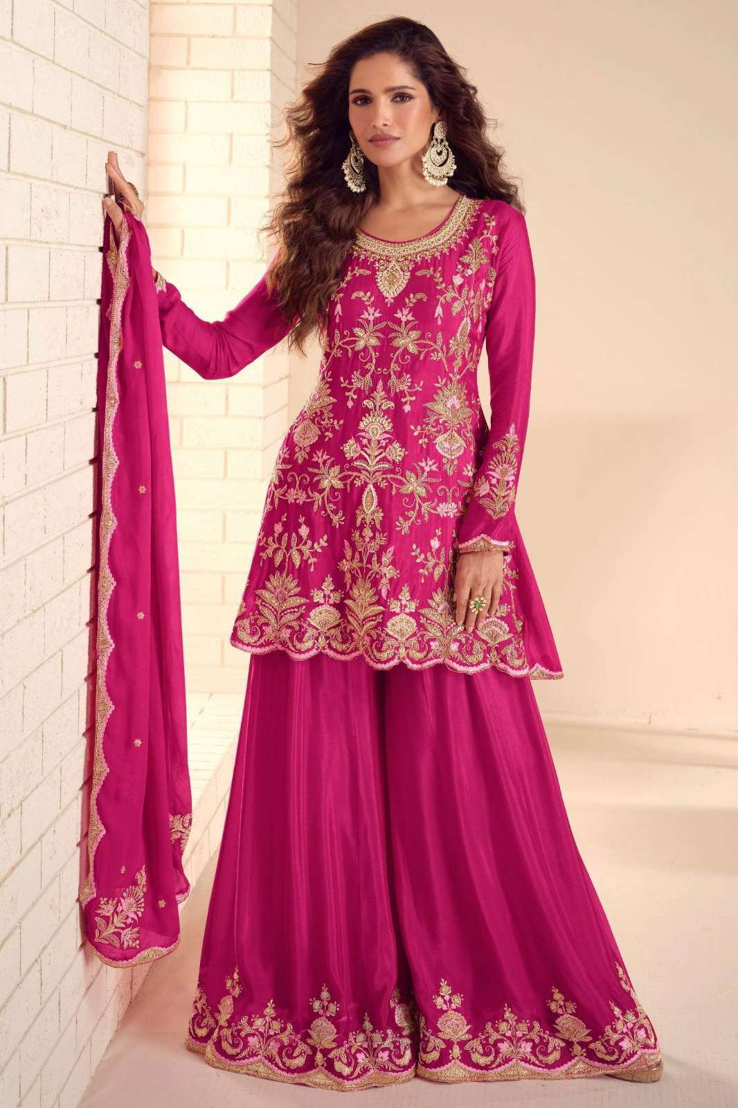 Gulkayra RUCHA Ready to wear Premium Embroidered Real Chinon Suit