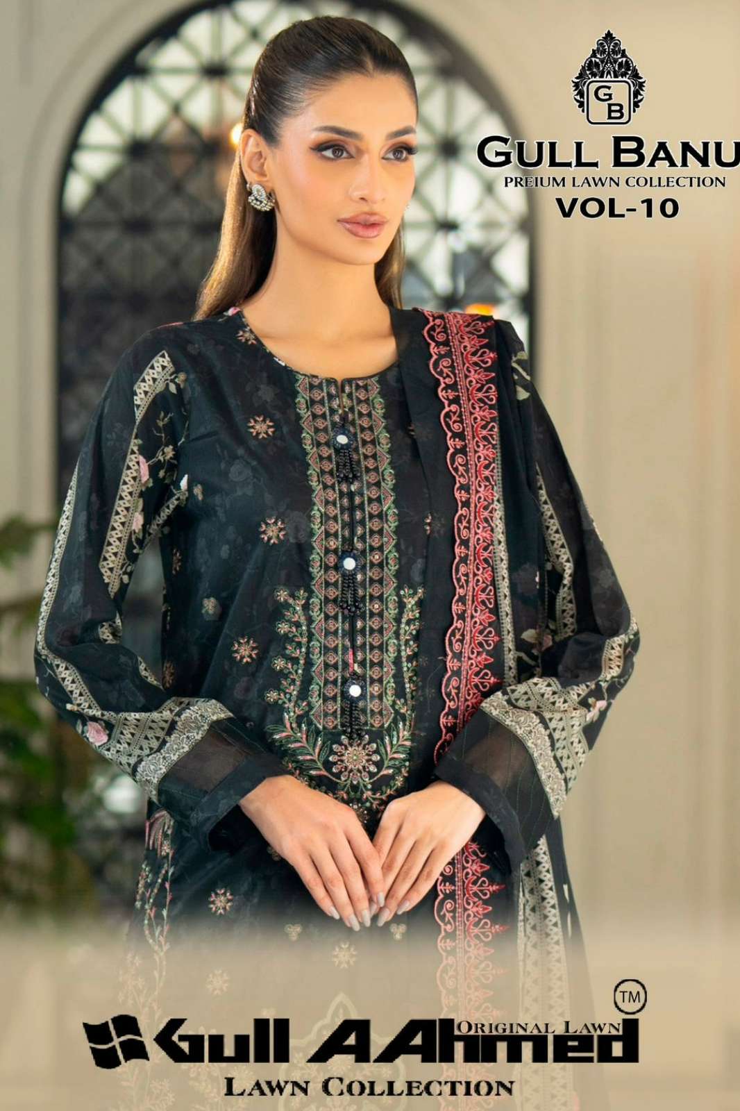 Gull Aahmed GULLBANU VOL 10 Pure Cambridge Printed Pakistani Suit 