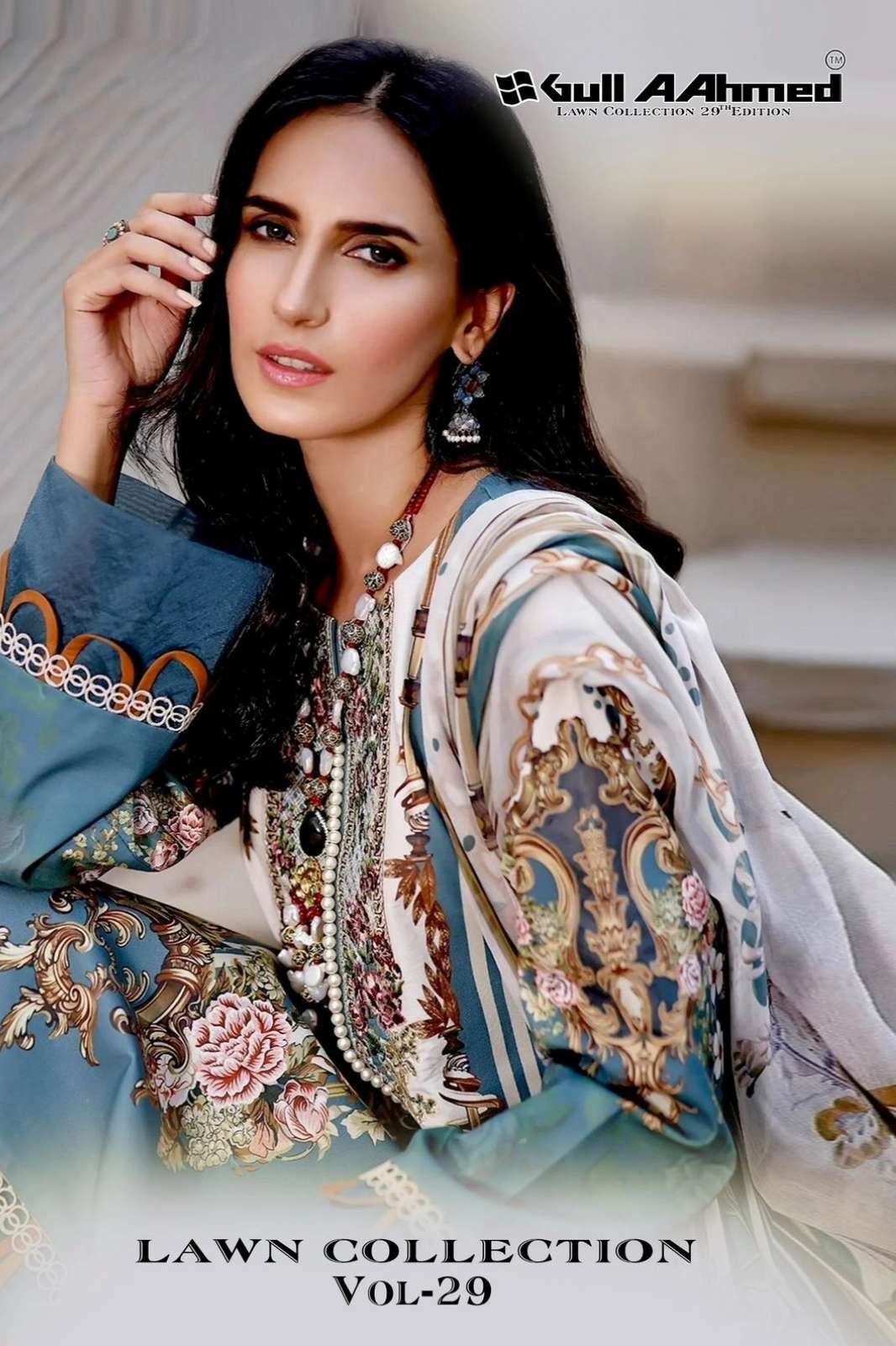 Gullaahmed GULAHMED VOL 29 Beautiful Printed Cambridge Pakistani Suit 