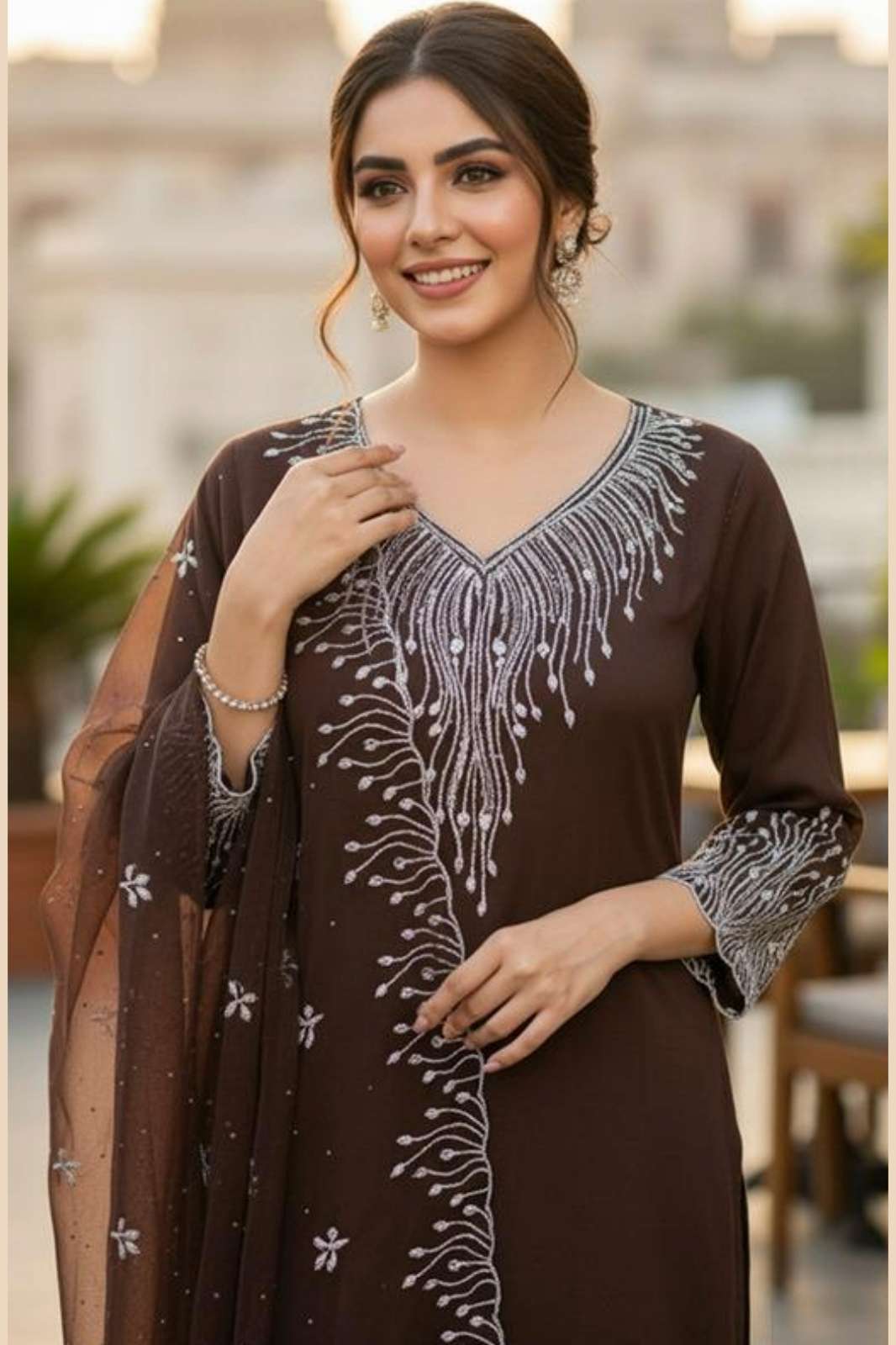 HOOR TEX HF 363 A To D HEAVY GEORGETTE SALWAR SUIT