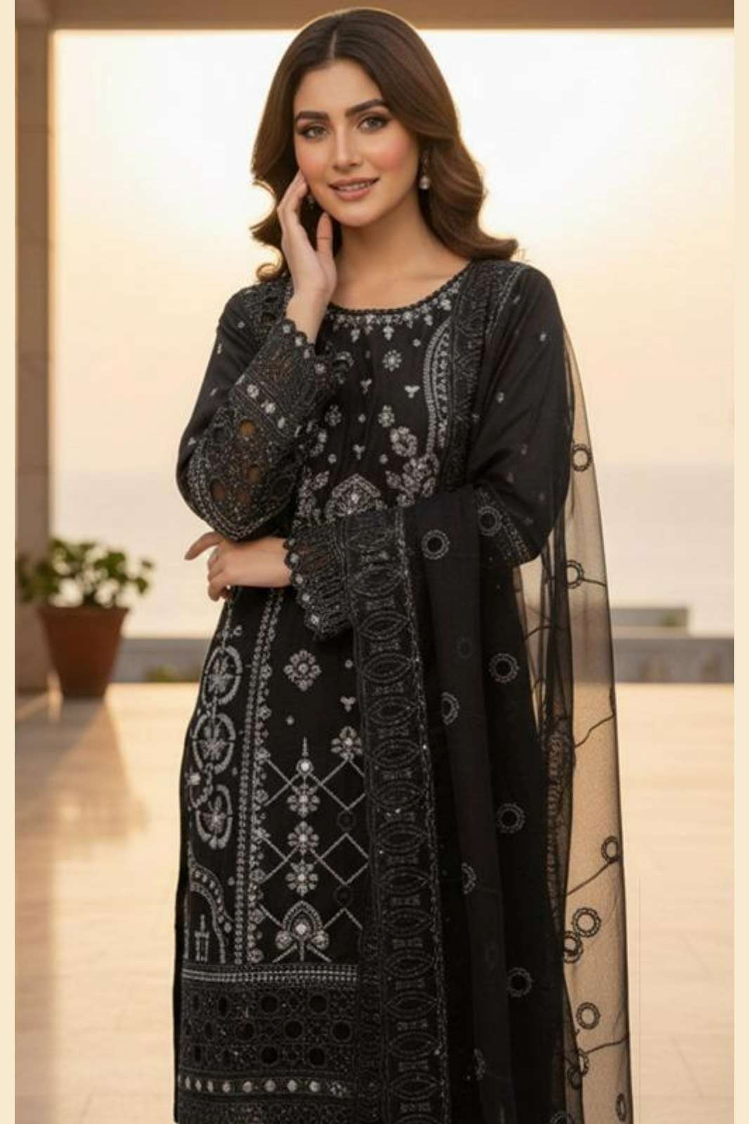 Hoor Tex HF 460 A To D Heavy Organza Pakistani Salwar Suit