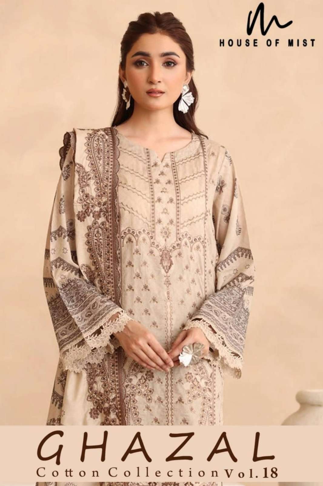 HOUSE OF MIST GHAZAL COTTON COLLECTION VOL 18 Pure Cotton Printed Suits