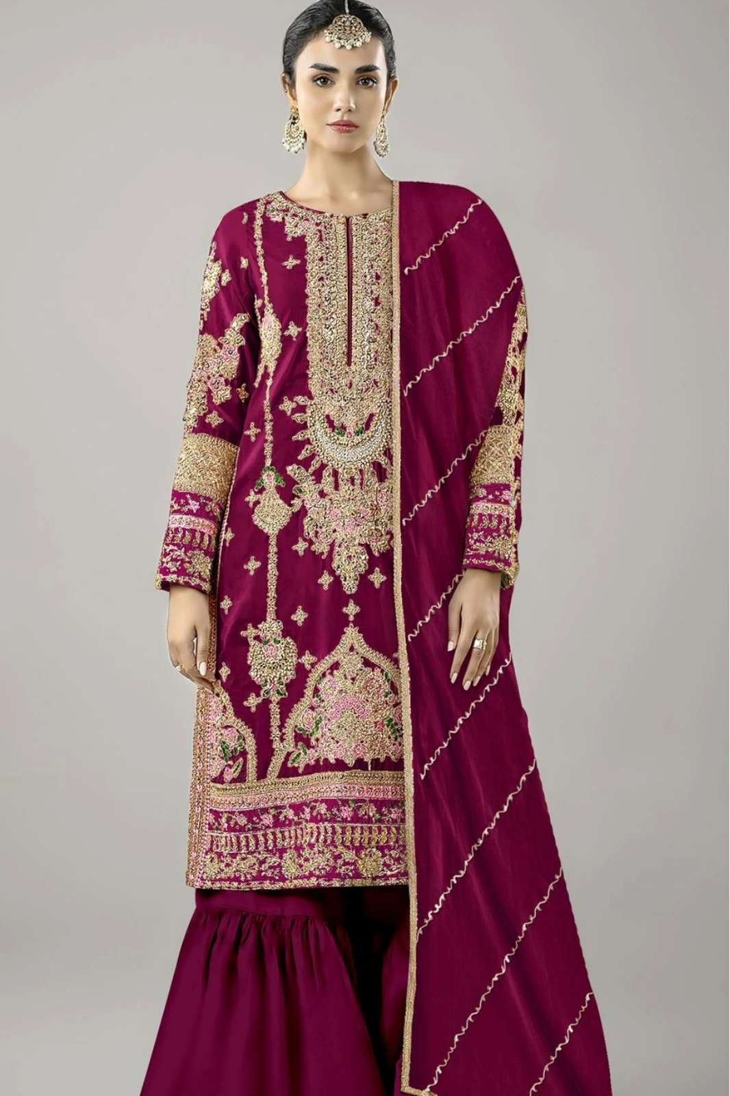 IZNIK FAB A 421 9000 Velvet Pakistani Suit with Embroidery & Zarkan Work