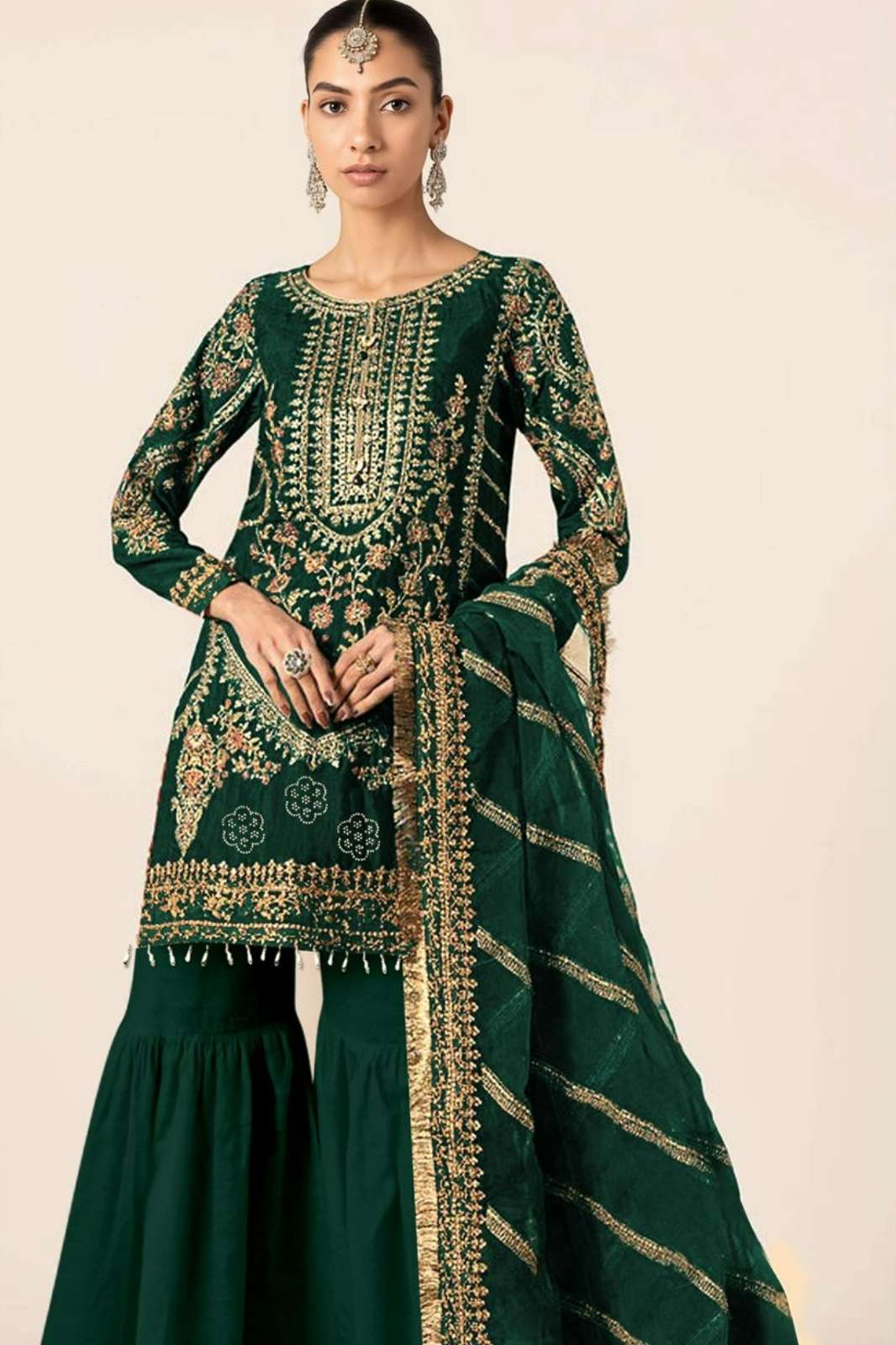 IZNIK FAB A 424 9000 Velvet Pakistani Suit with Embroidery & Zarkan Work