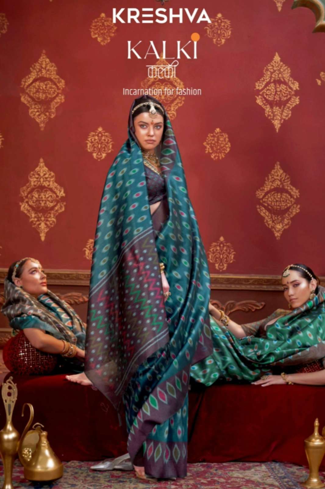 Kreshva Kalki 4494 To 4505 Black Pearl P C Silk Designer Saree