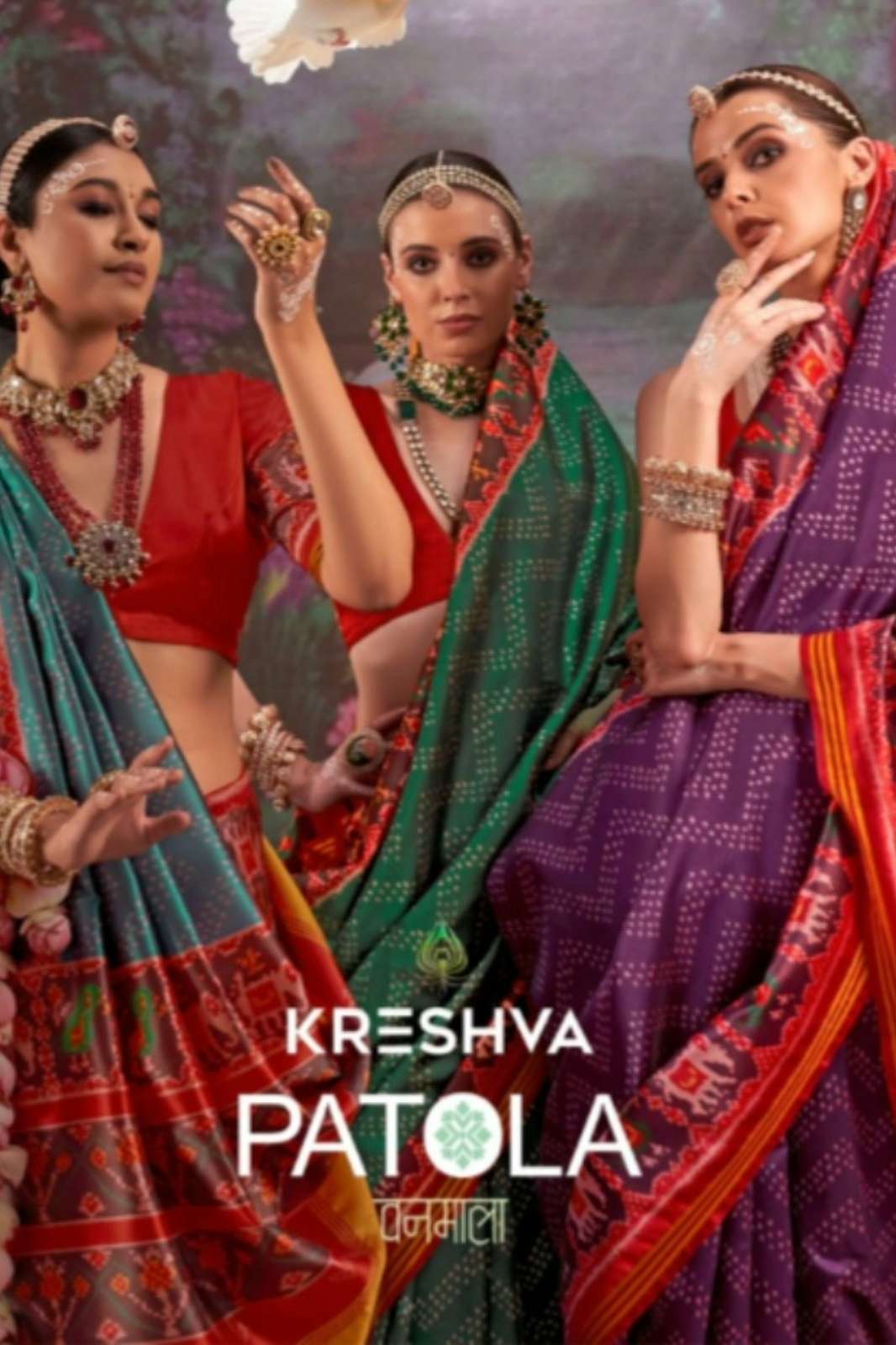 Kreshva Patola Varmala 029 To 034 Superior Twill P V Silk Saree