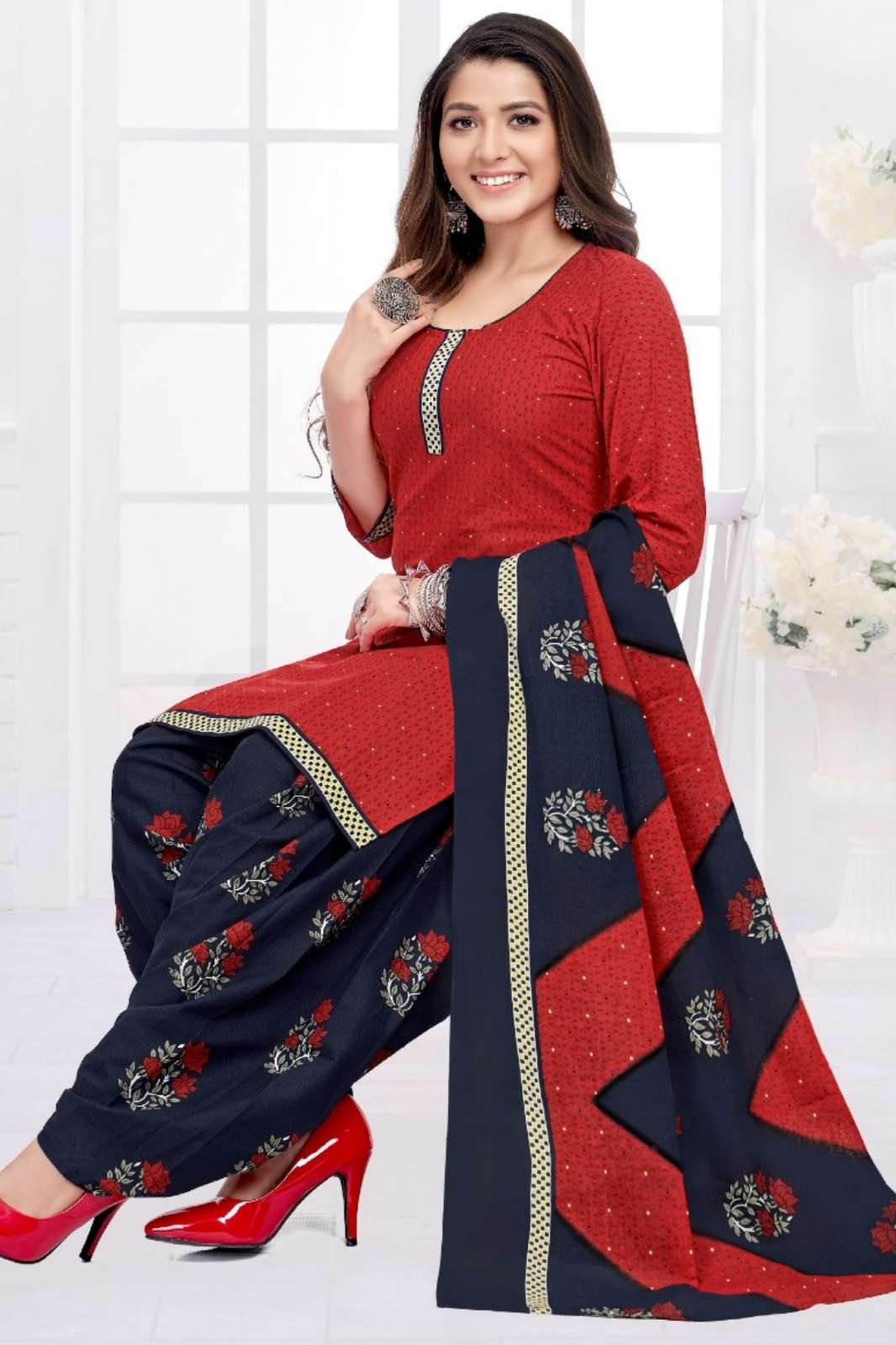 Kuber Geet Patiyala Vol 13 Beautiful Pure Cotton Printed Suits