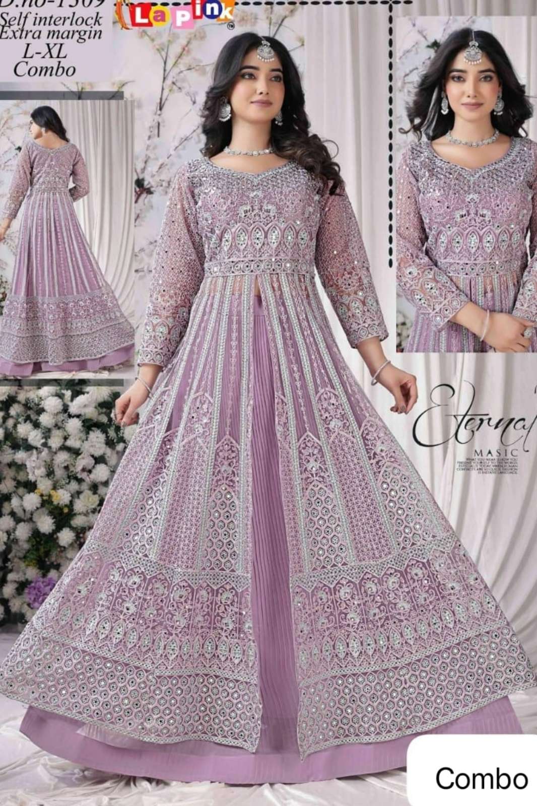 Lapink Net Designer Centre Cut with Skirt for Party