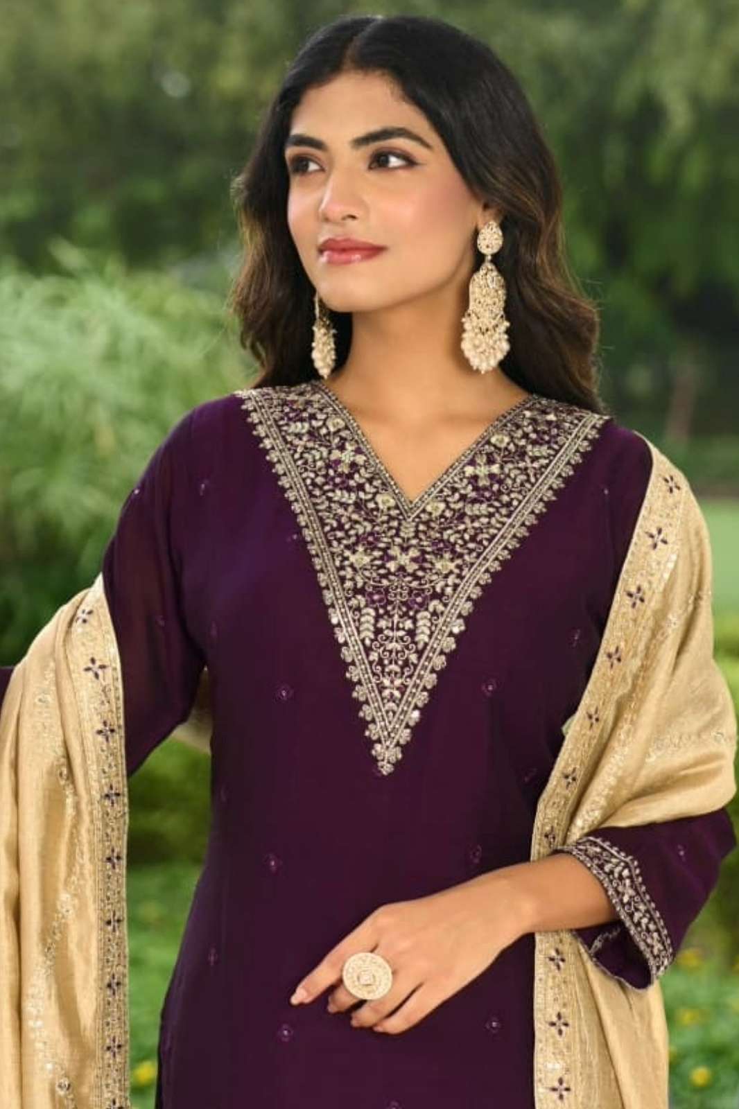 Lapink Vichitra Silk Fancy Straight Suit with Pant & Dupatta