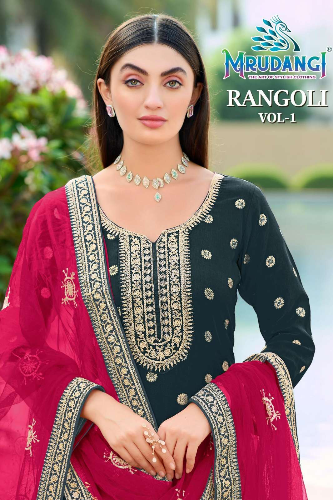 MRUDANGI RANGOLI VOL 01 751 TO 753 PURE VISCOUES JAQUARD SUIT
