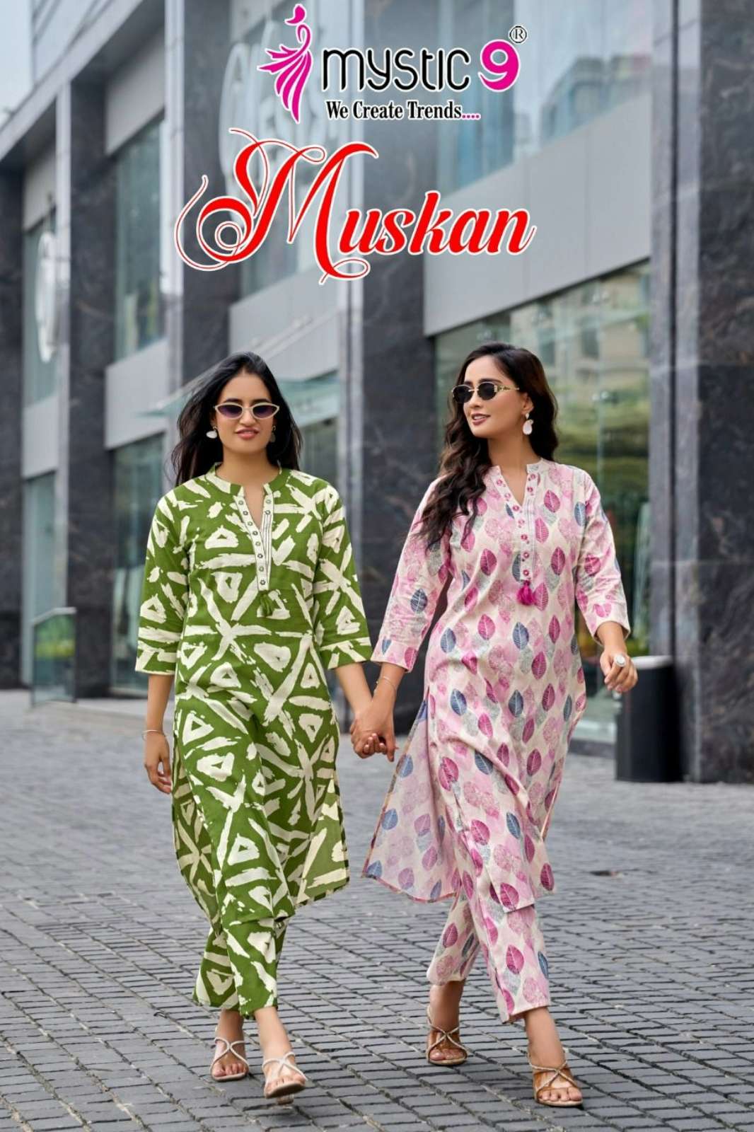 MYSTIC 9 MUSKAN VOL 1️ Ready to Wear Premium Cotton Printed Kurti
