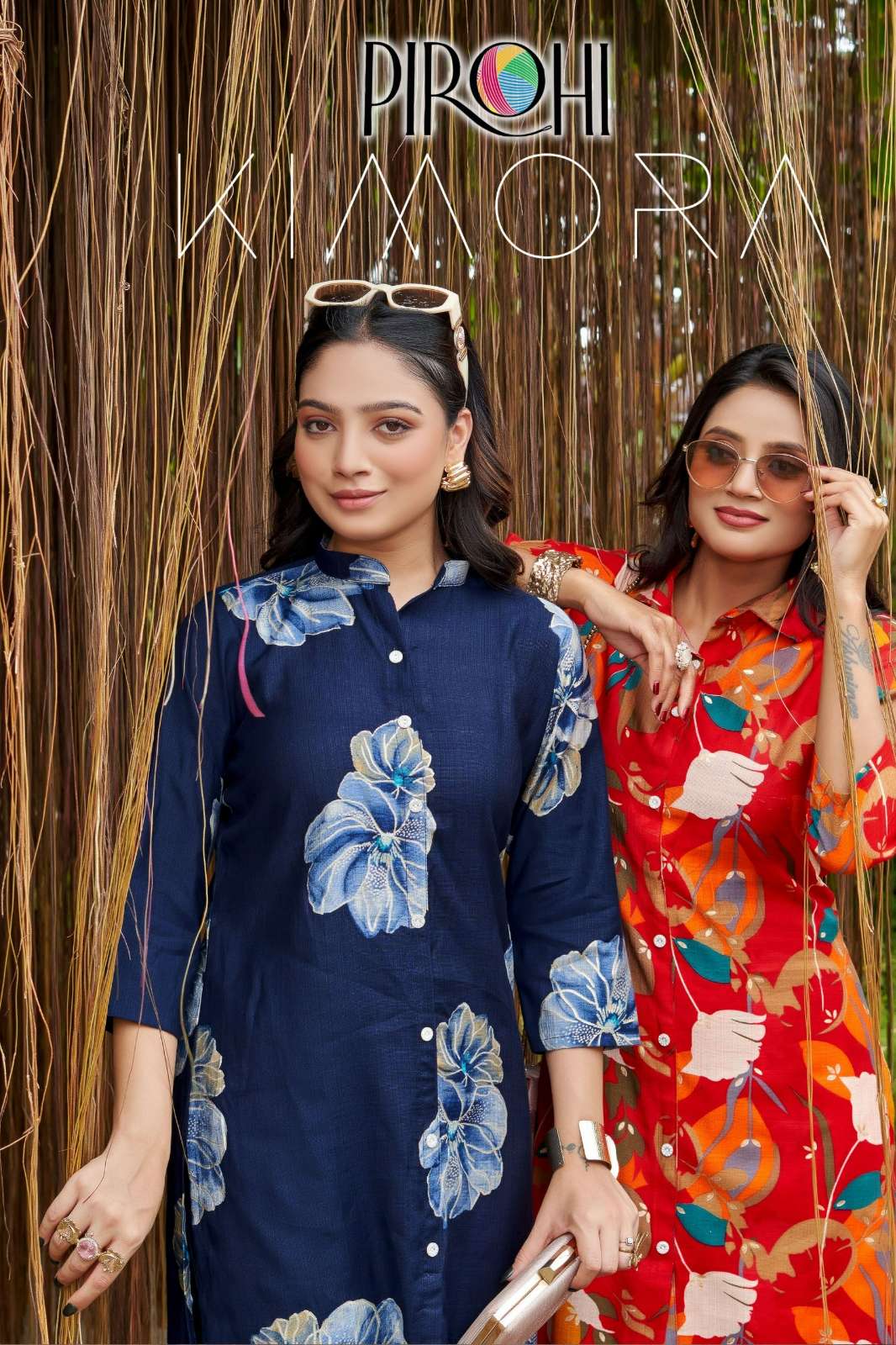 PIROHI KIMORA Ready to Wear Premium Viscose Vertican Printed Co ord Set