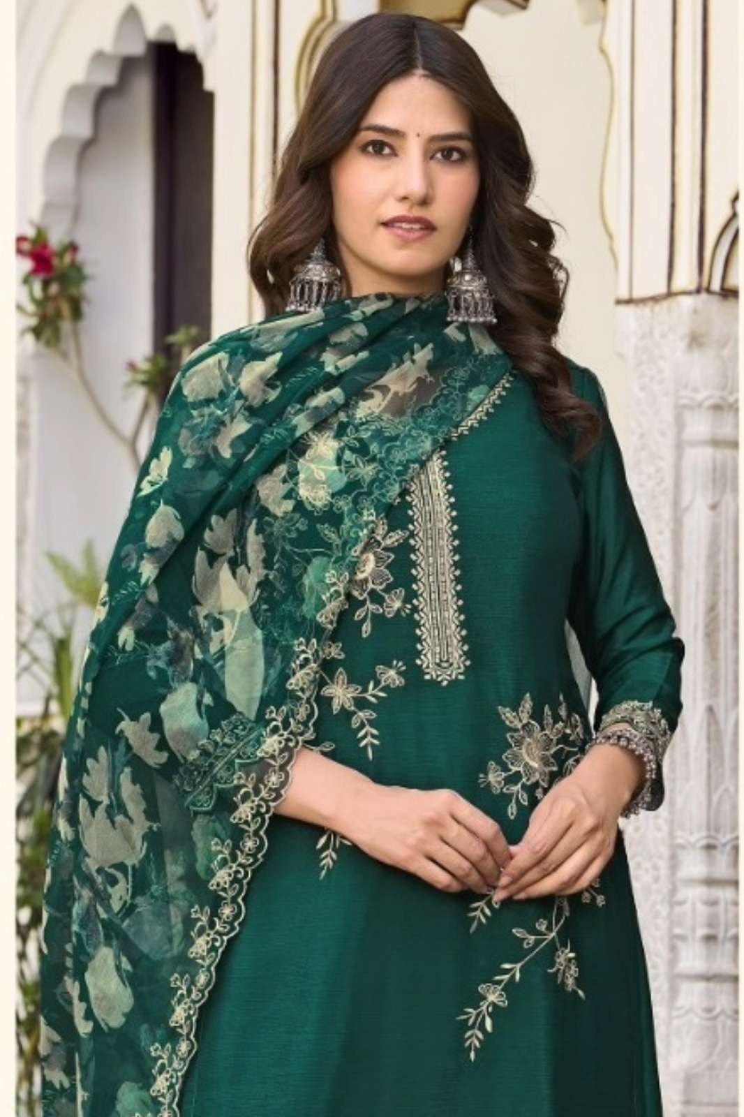 RADHA TRENDZ SAANJH VOL 4 HEAVY PREMIUM CHINON SALWAR SUIT