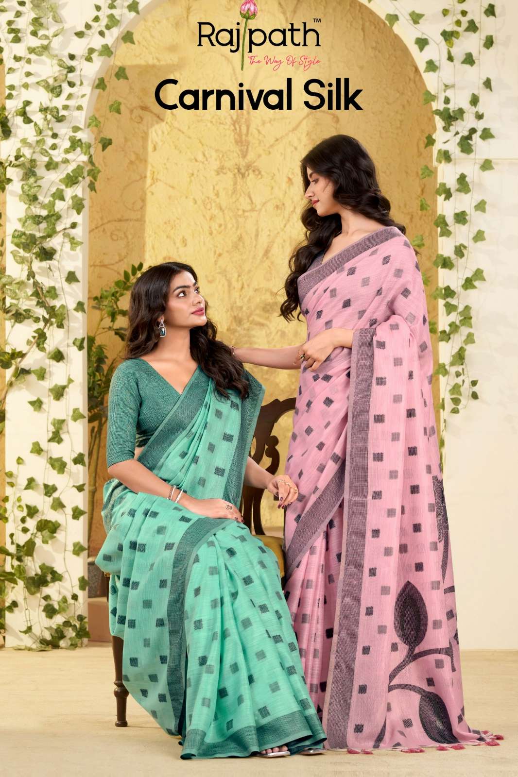 Rajpath CARNIVAL SILK 412 TO 417 Linen Silk Designer Saree