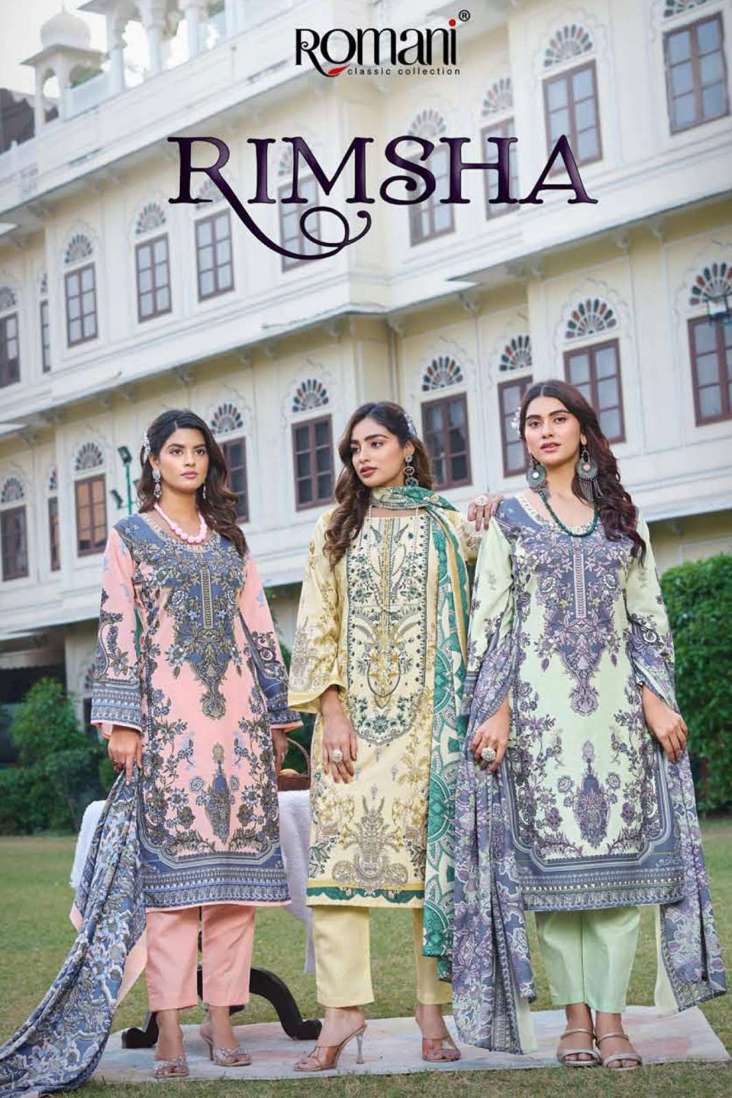 Romani RIMSHA Premium Soft Cotton Digital Printed PakistaniSuit 