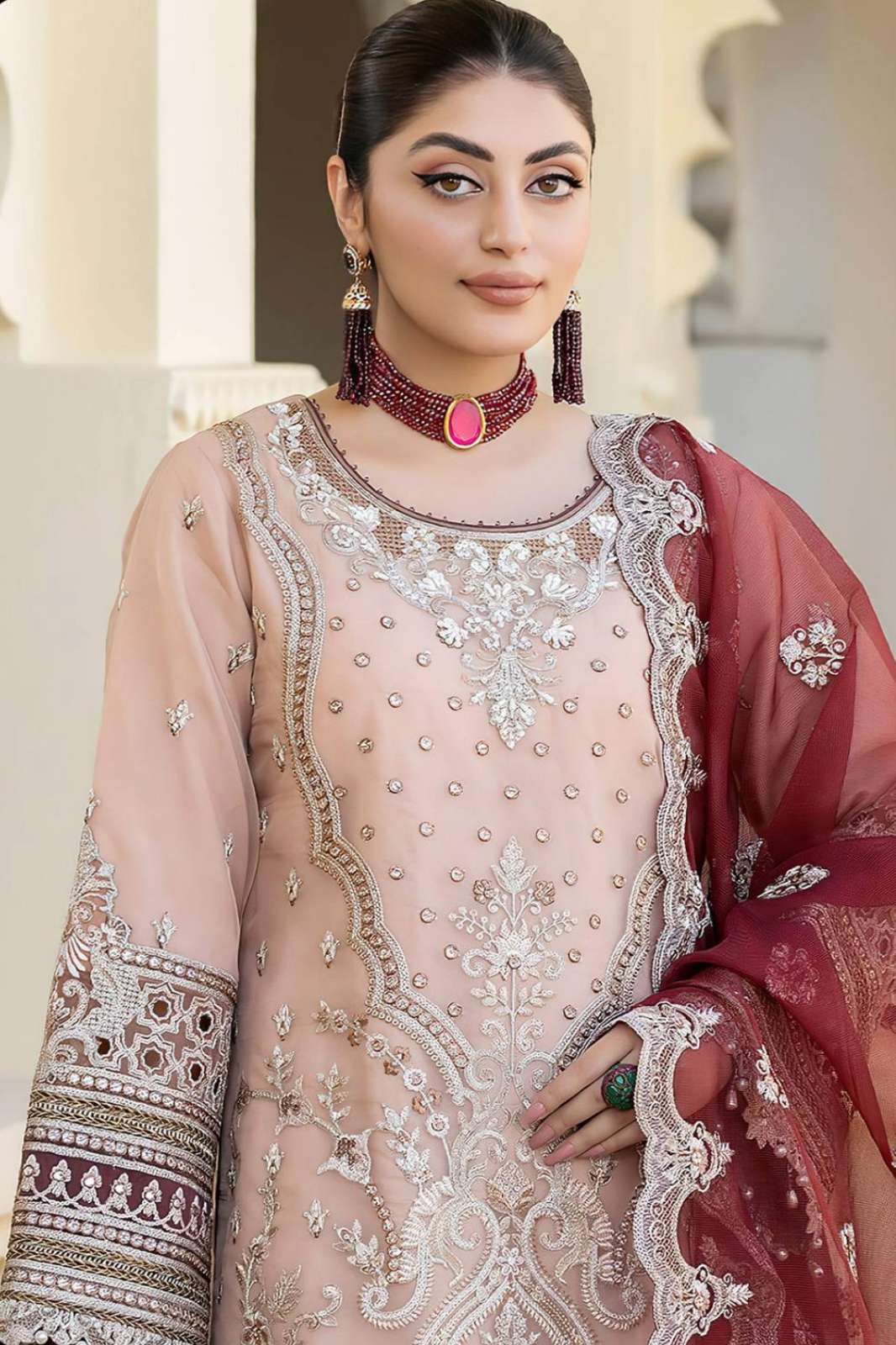 SAJIDA 1049 HEAVY FAUX GEORGETTE PAKISTANI SALWAR SUIT