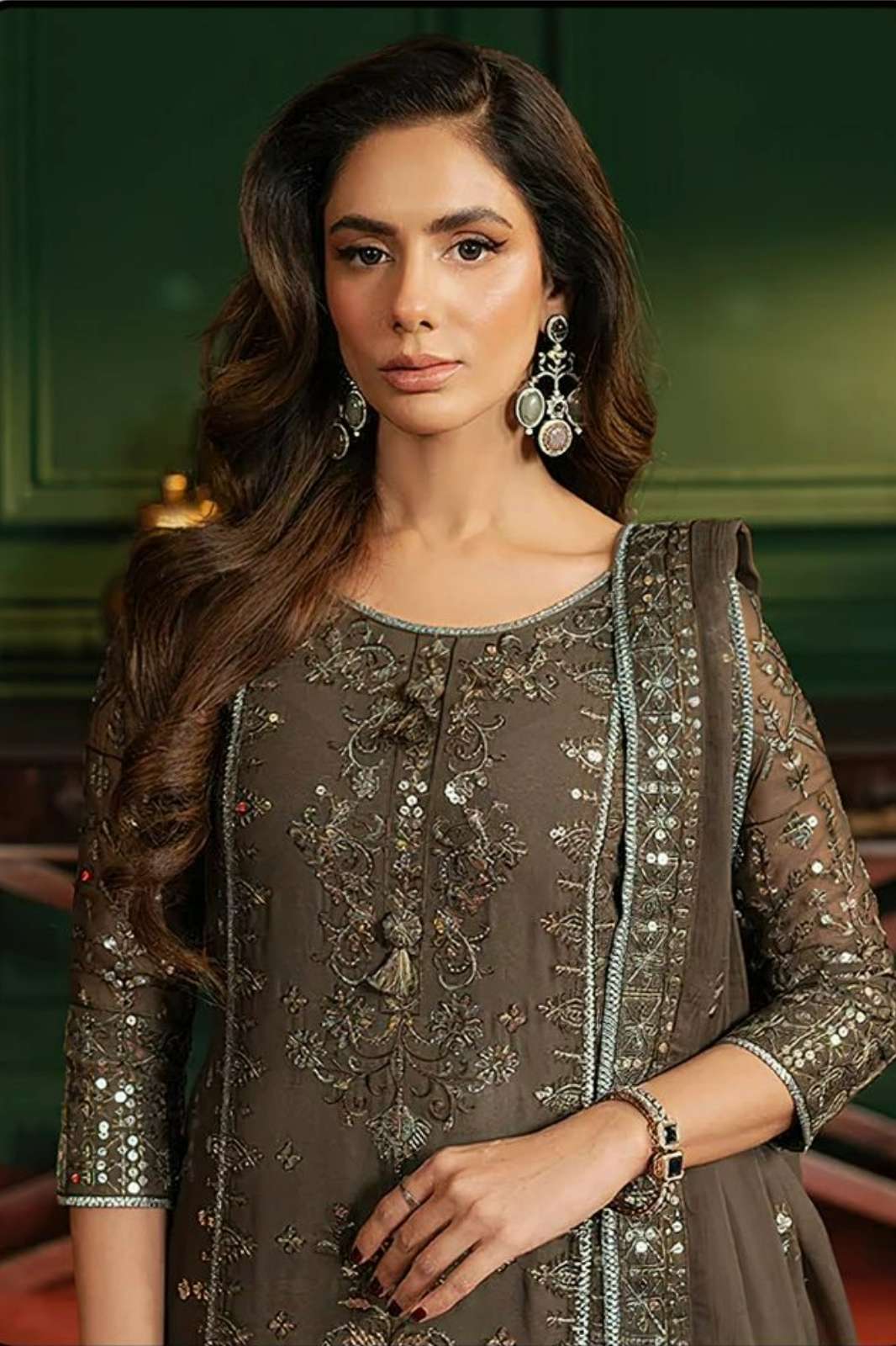 SAJIDA 1086 GEORGETTE PAKISTANI STYLE SUIT