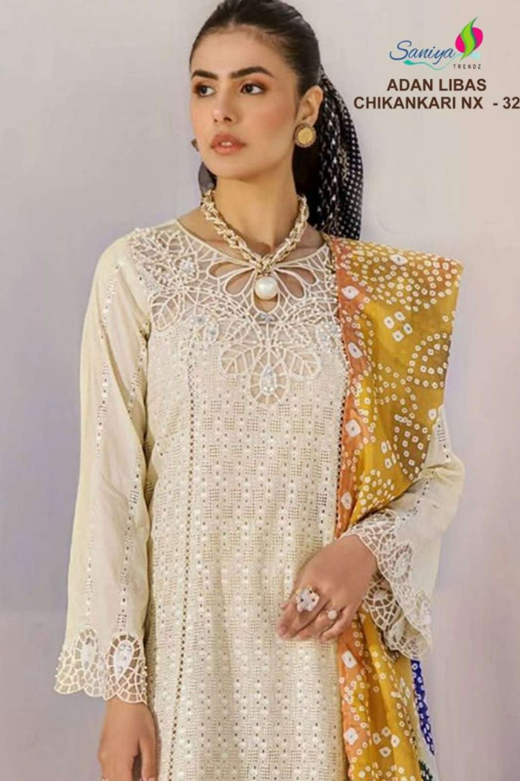 Sanika Fashion Adan libas Chikankari Vol 31Pure Cotton Embroidered Pakistani Suit