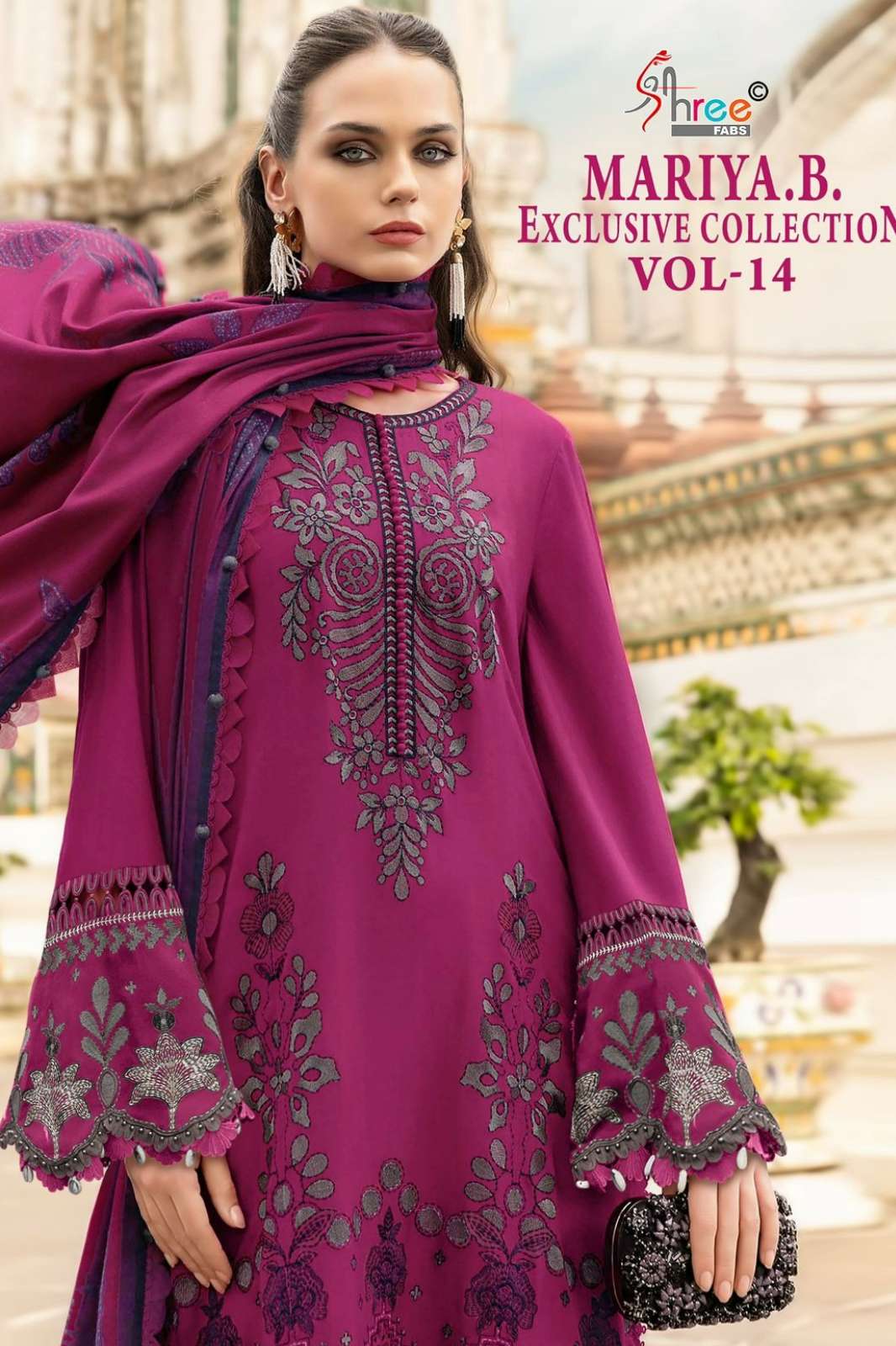 Shree Fab MARIA B EXCLUSIVE COLLECTION VOL 14 Rayon Embroidered Pakistani Suit