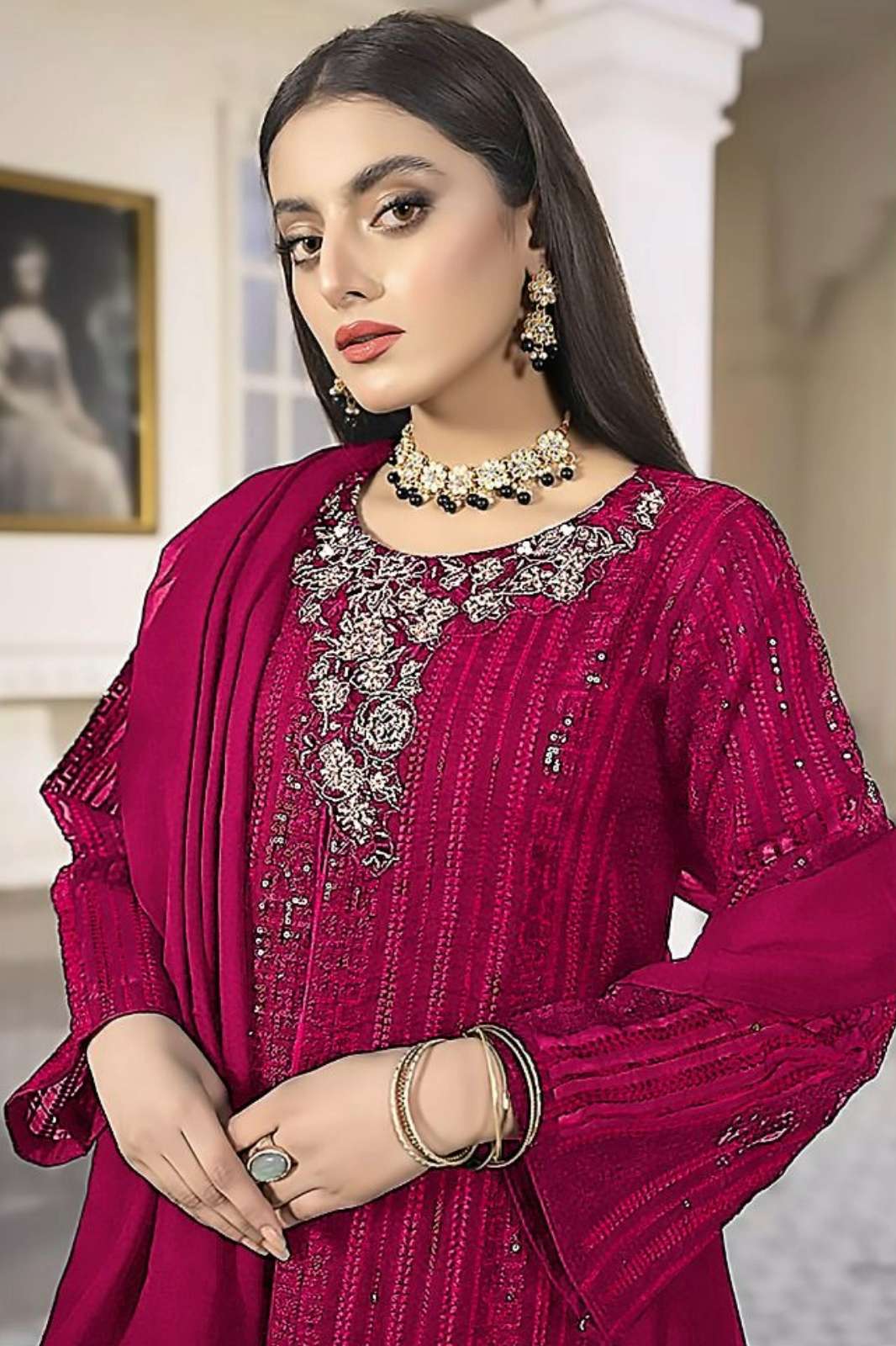 Shree fab S 784 Faux Georgette Pakistani Suit