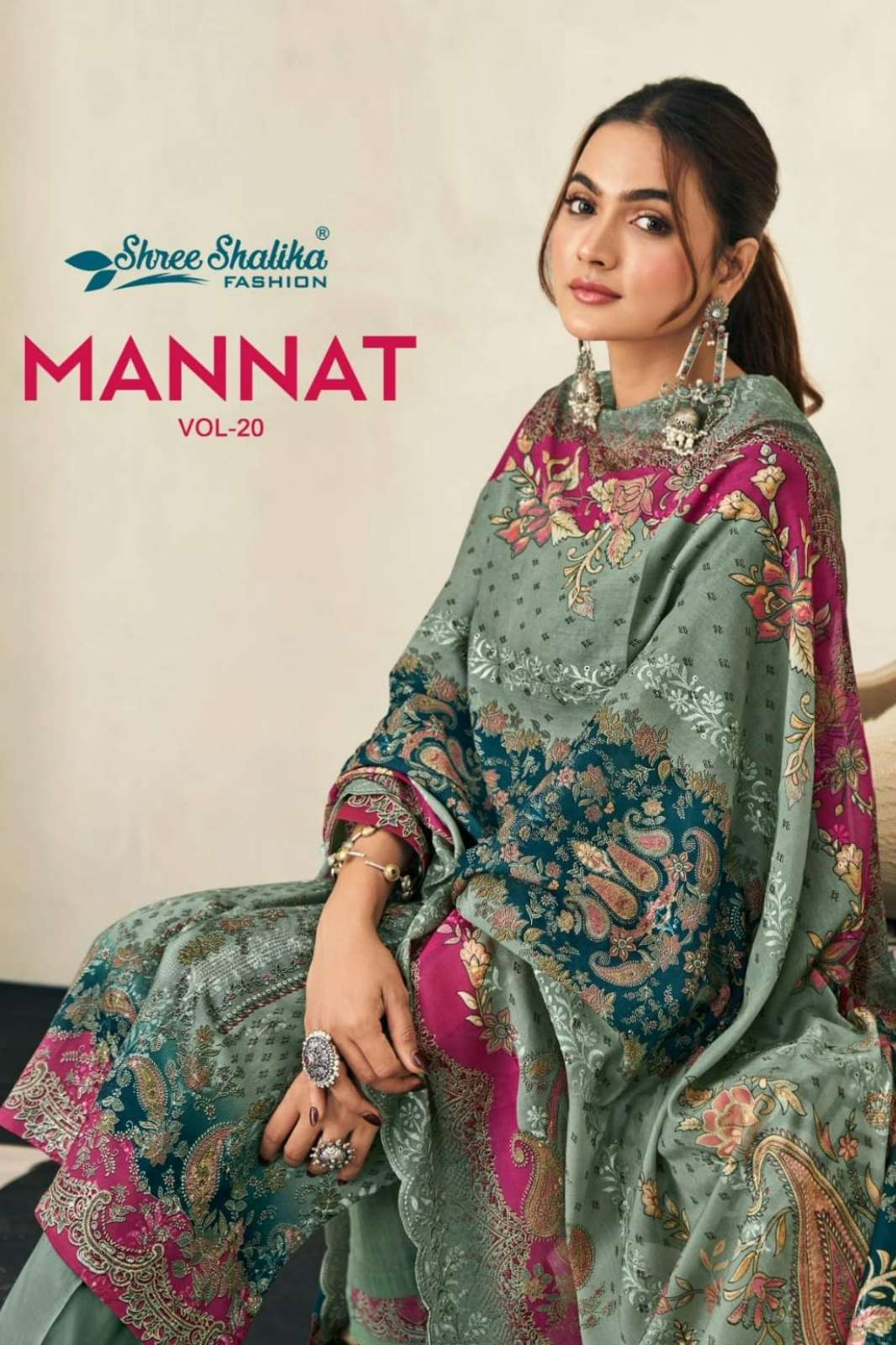 Shree Shalika MANNAT VOL 20 Lawn Cotton Embroidered Suit 