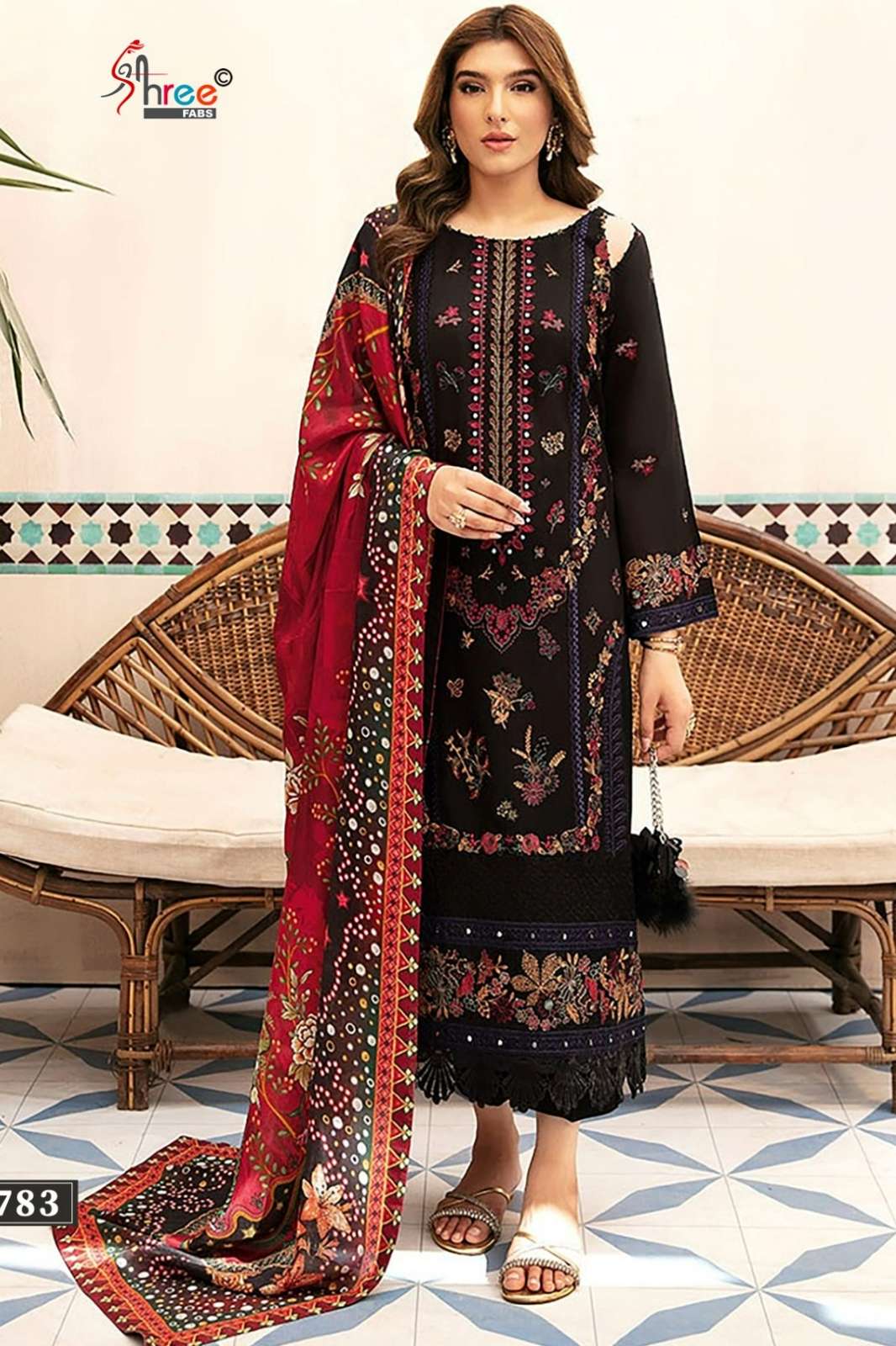 Shree Shalika OMBRE LAWN COLLECTION  2025  VOL 3 Pure Cotton Embroidered Suit