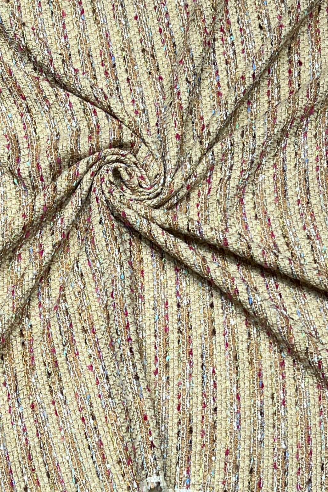 Shri Balaji Emporium 1245 Multi Thread Sequence Tweed Designer Fabric