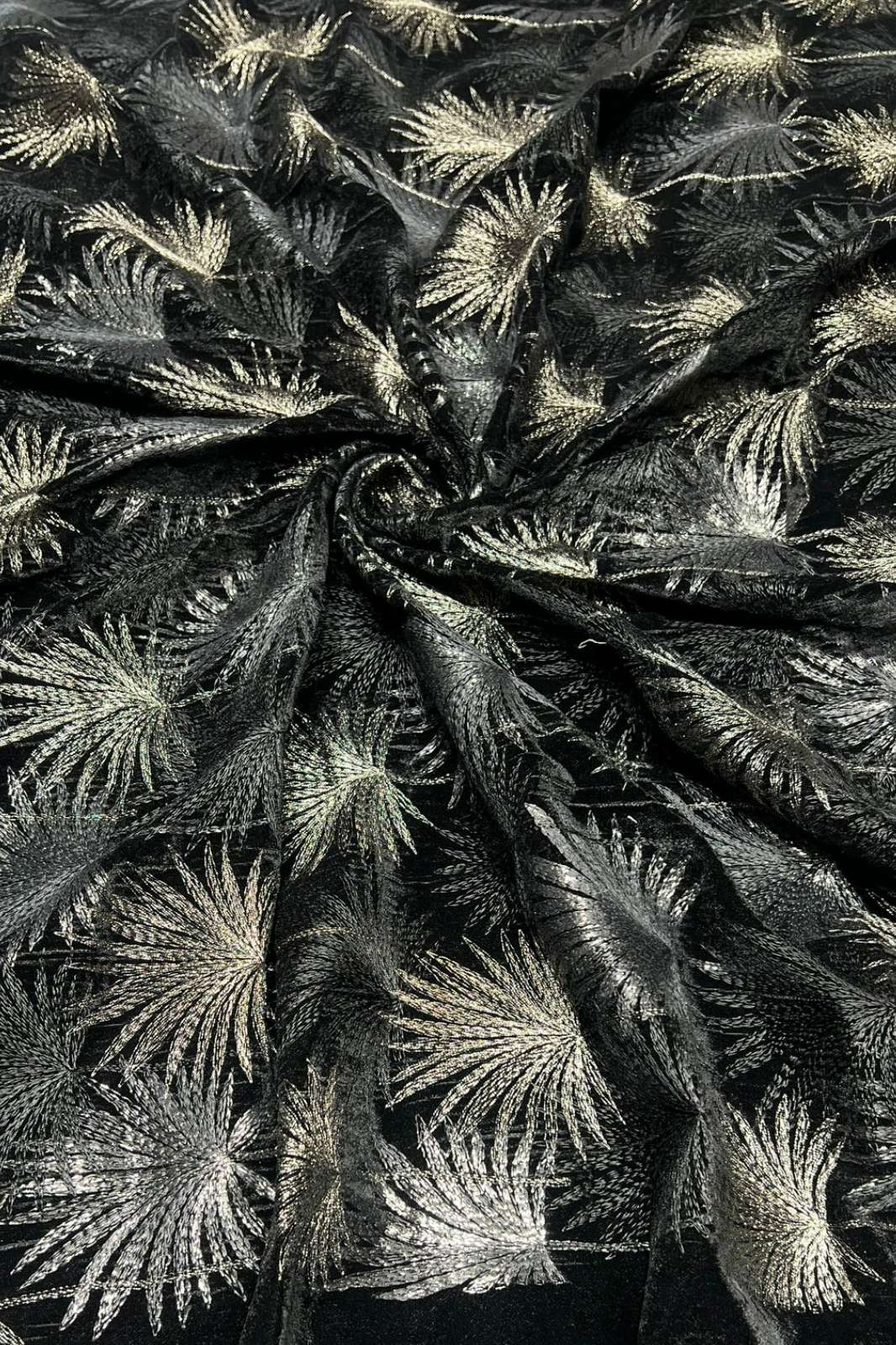 Shri Balaji Emporium 1250 Zari Embroidery Work Velvet Designer Fabric