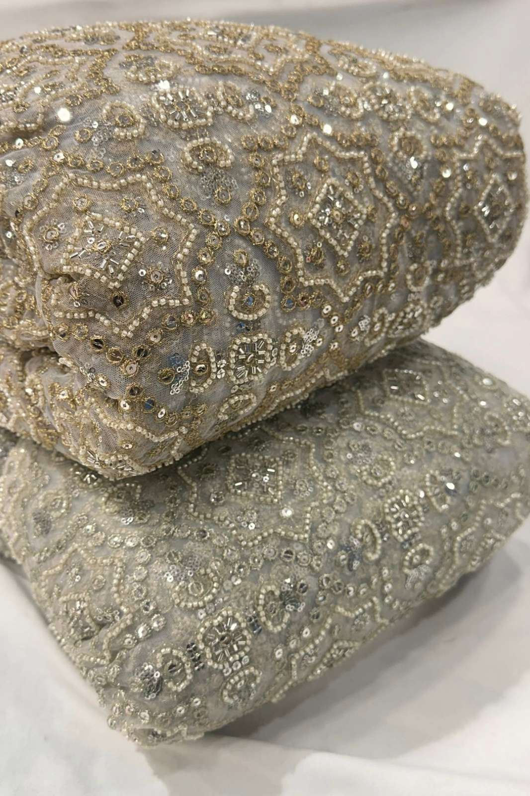 Shri Balaji Emporium 1268 Net Cutdana & Embroidery Work Designer Fabric