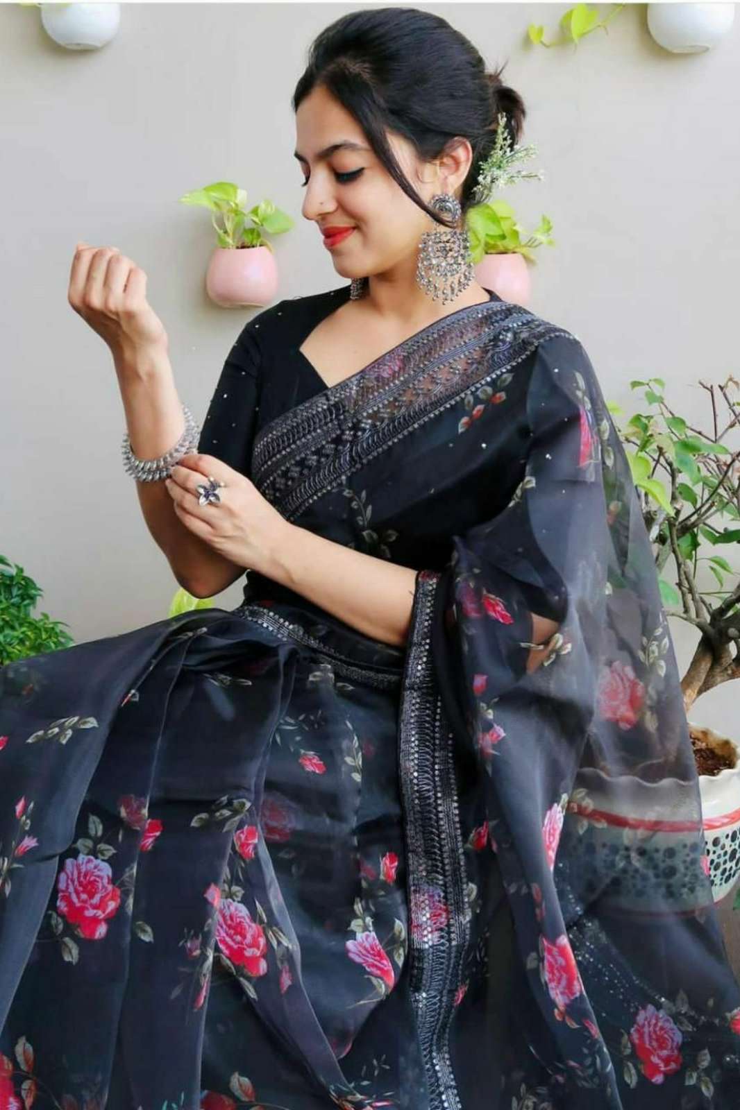 Shri Balaji Emporium 3886 Pure Organza Silk Saree