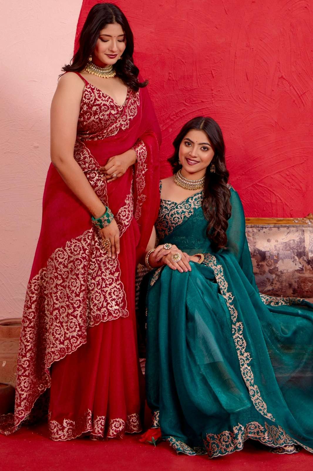 Shri Balaji Emporium 520A TO 520G Fendy Chiffon Designer Saree