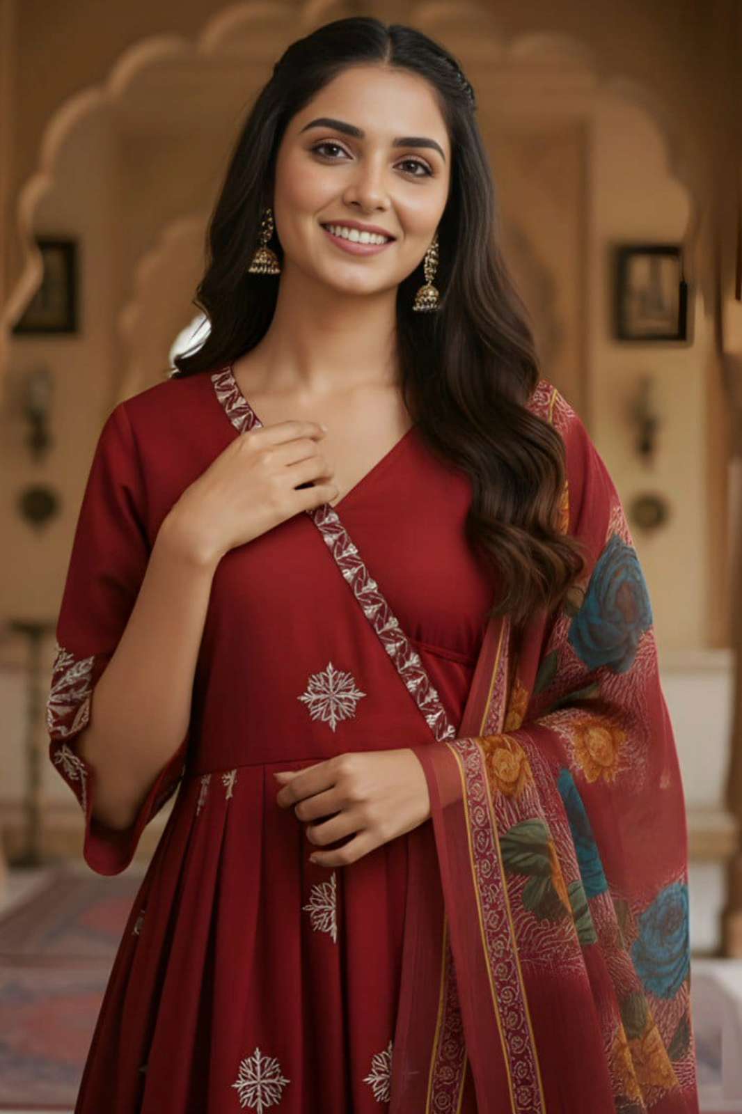 Shri Balaji Emporium 6006 Roman Silk Designer Anarkali Style Suit