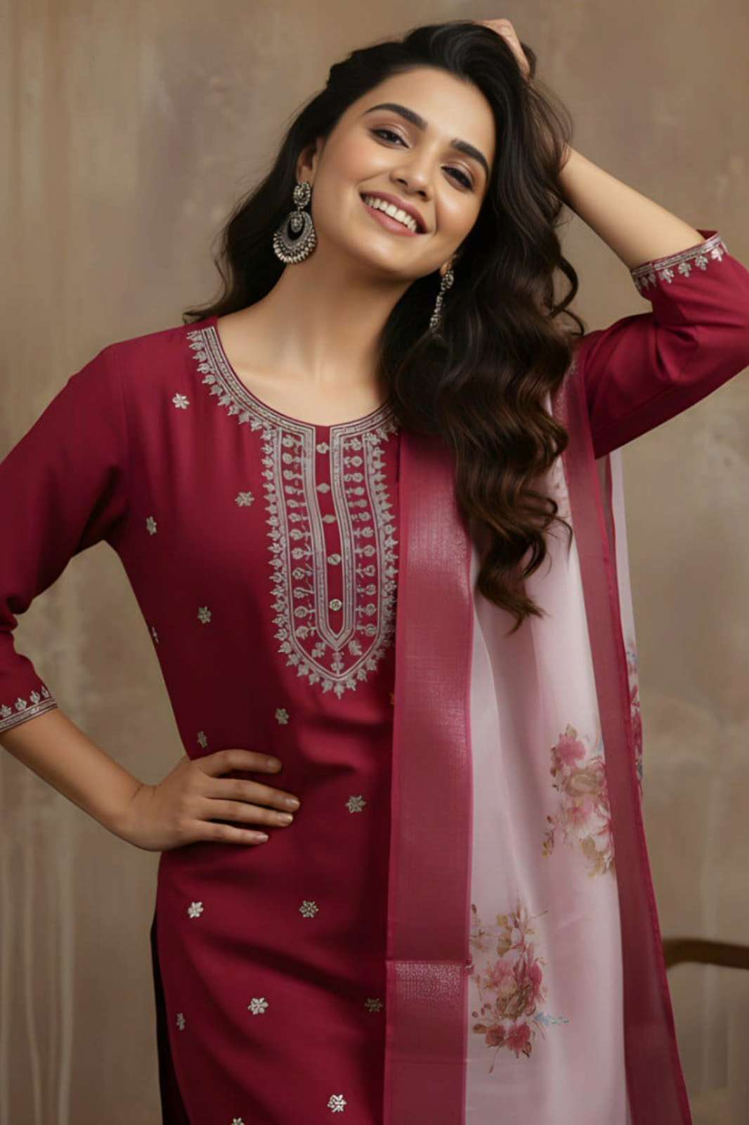 Shri Balaji Emporium 6019 Roman Silk Designer Kurta Pant with Dupatta Suit