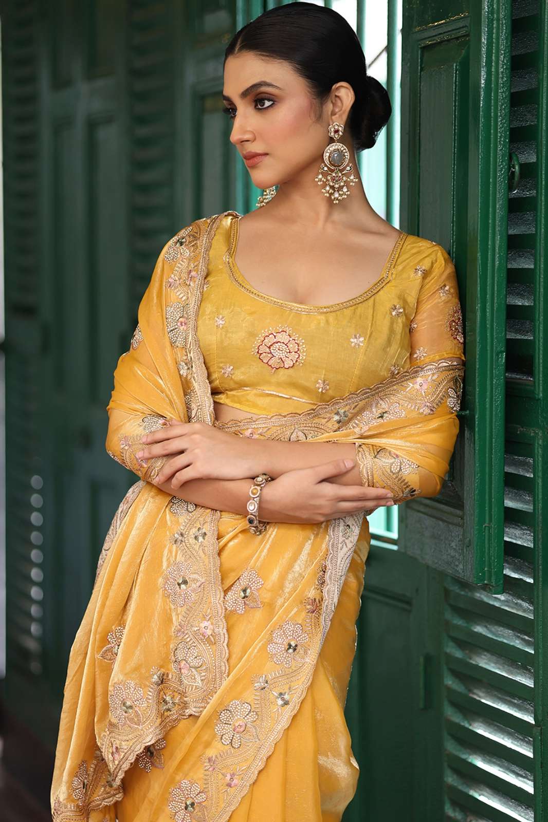 Shri Balaji Emporium 7078 7077 7073 Tissue Designer Party Saree