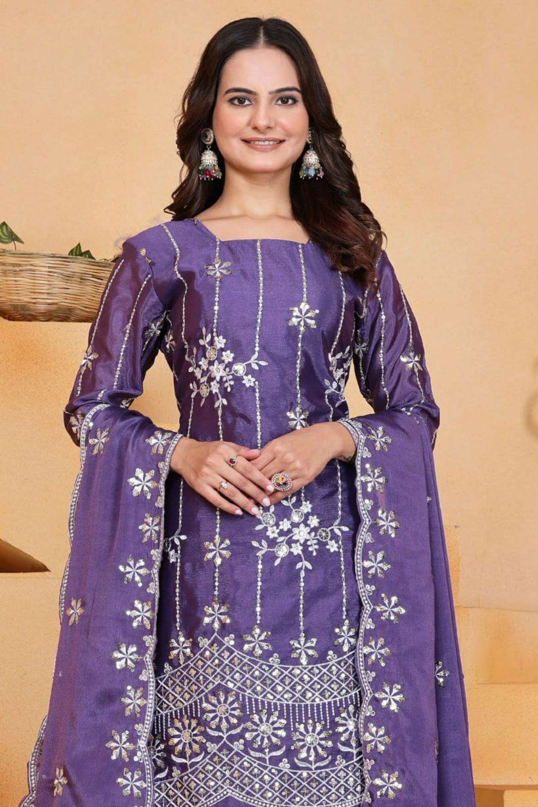 Shri Balaji Emporium DV 25137 Chinon Designer Sharara Suit