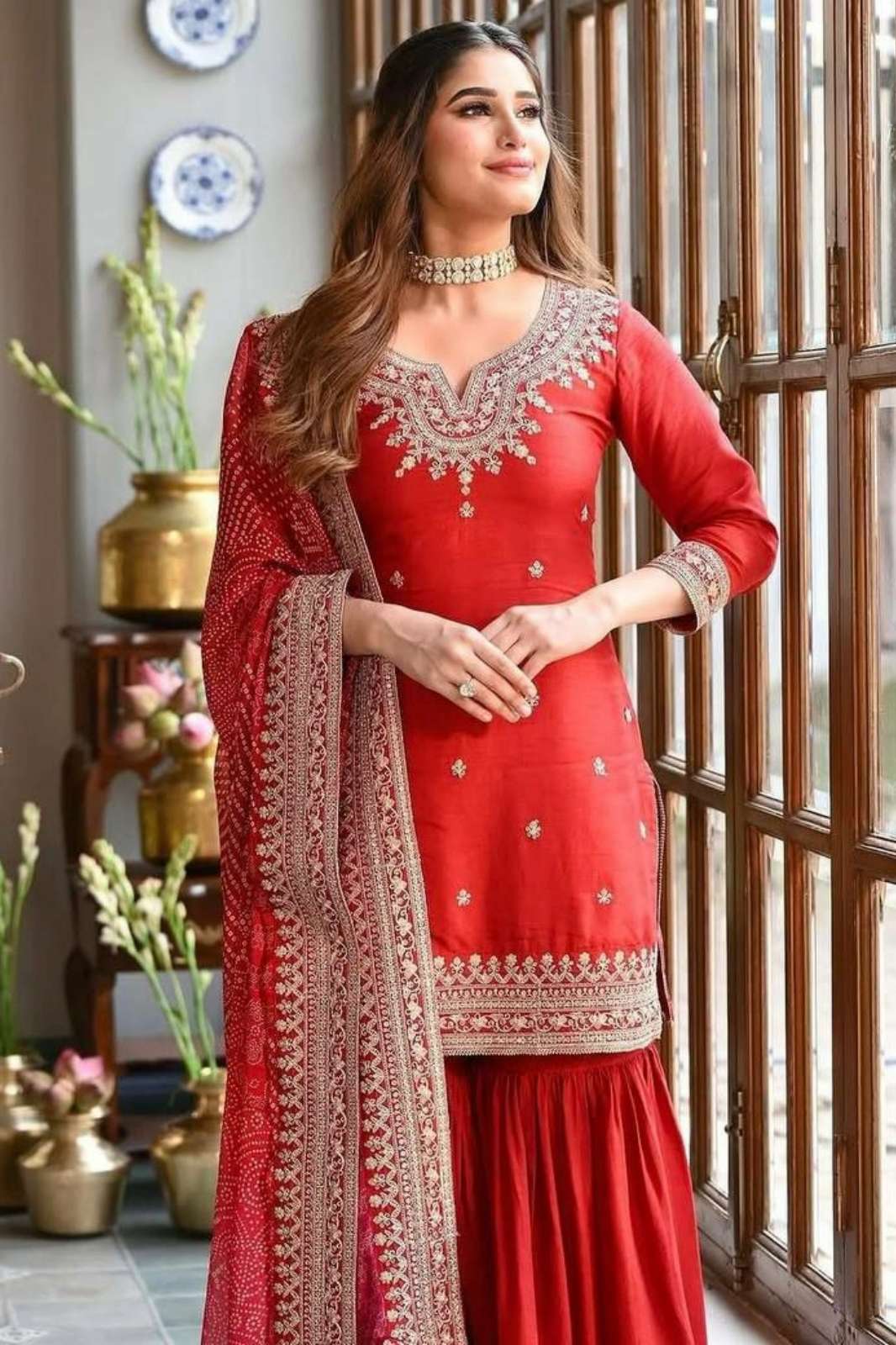 Shri Balaji Emporium DV 25152 Pure Chinon Silk Salwar Suit